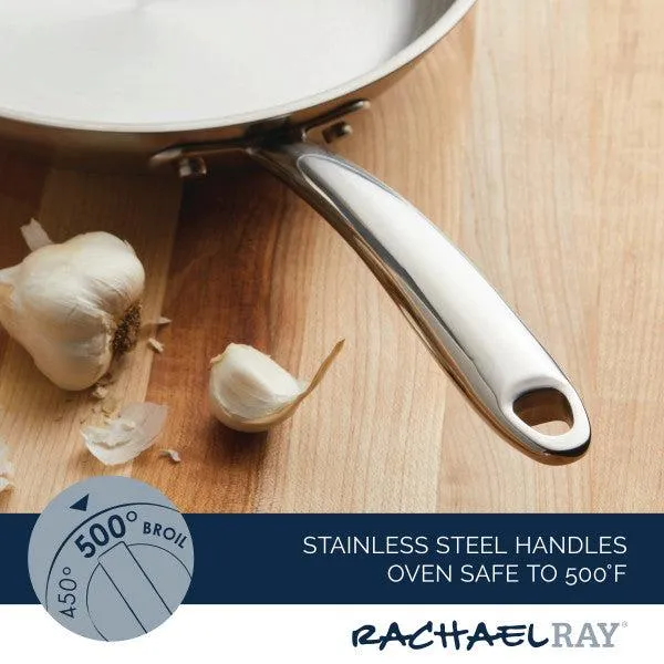 10-Inch Professional Stainless Steel Induction Frying Pan