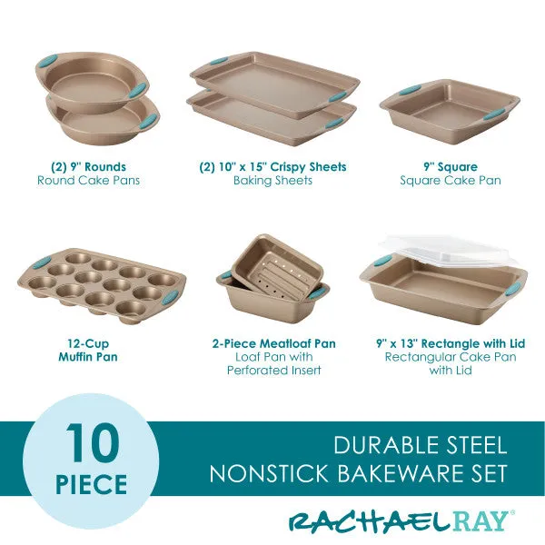 10-Piece Nonstick Bakeware Set