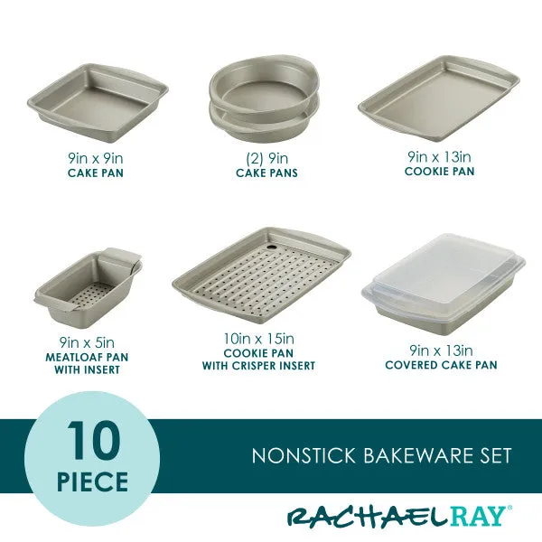 10-Piece Nonstick Bakeware Set