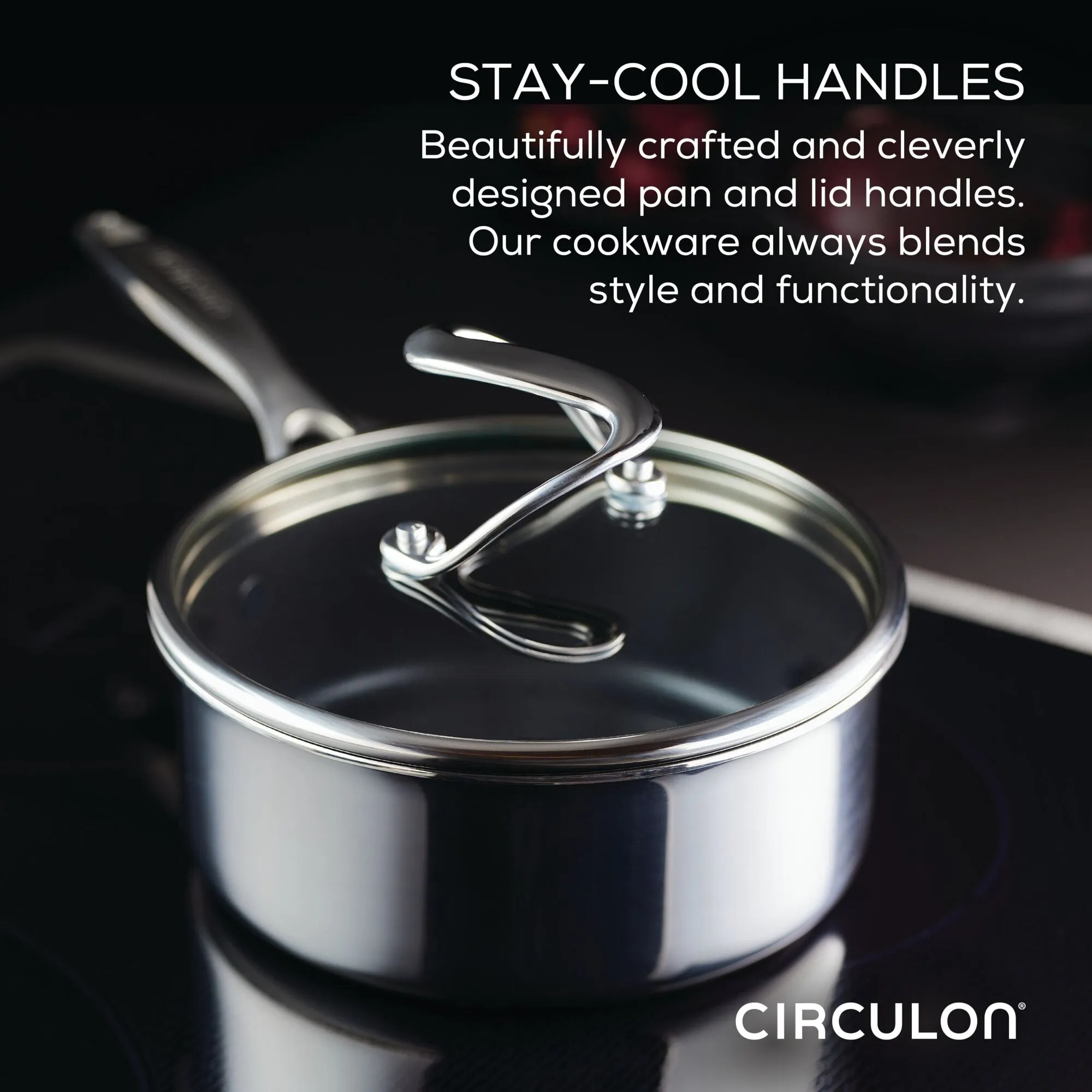10-Piece Stainless Steel Cookware Set with 2-Piece Bonus Utensil Set