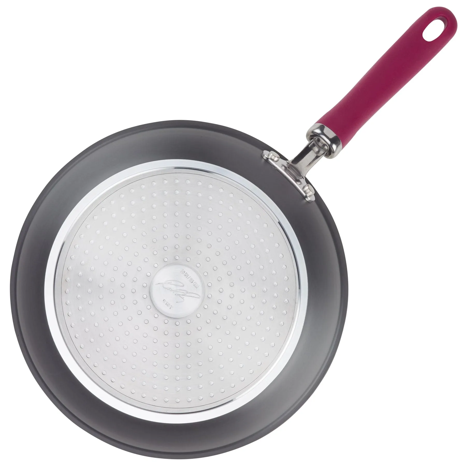 10.25-Inch Create Delicious Hard Anodized Nonstick Induction Covered Deep Frying Pan