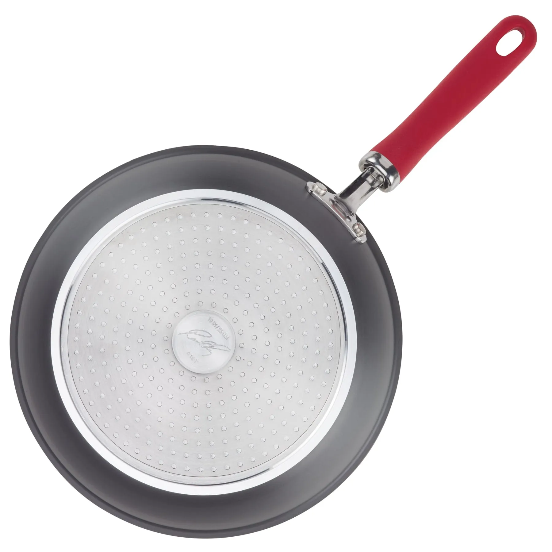 10.25-Inch Create Delicious Hard Anodized Nonstick Induction Covered Deep Frying Pan