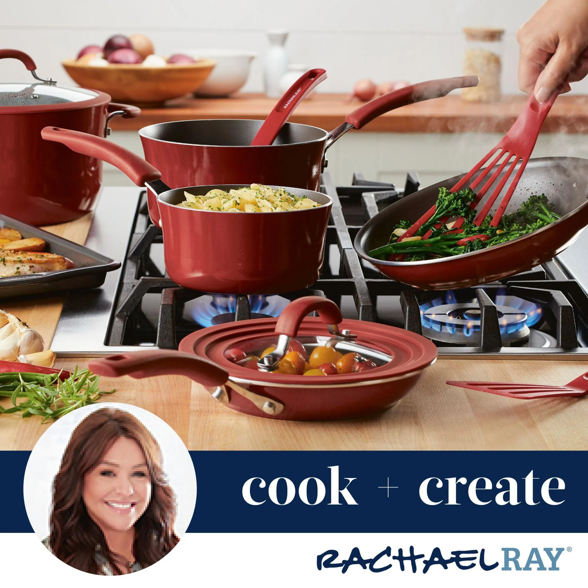 10.5-Inch Cook   Create Nonstick Open Stir Fry