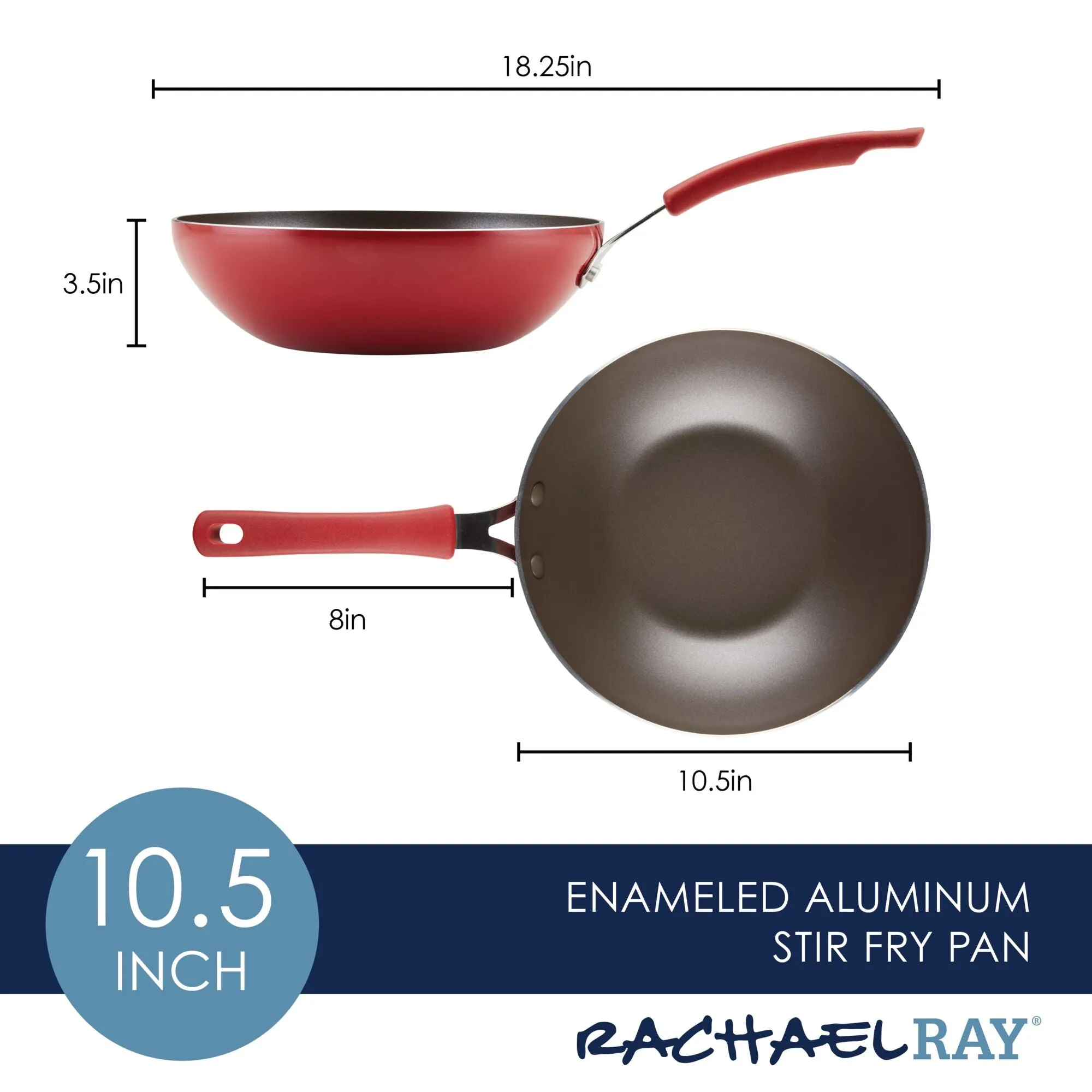 10.5-Inch Cook   Create Nonstick Open Stir Fry