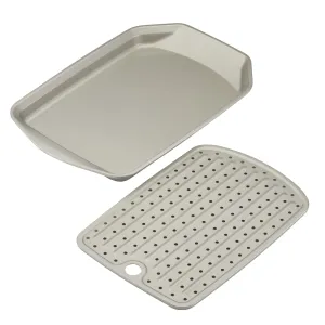 11-Inch x 17-Inch Nonstick Crisper Pan with Insert