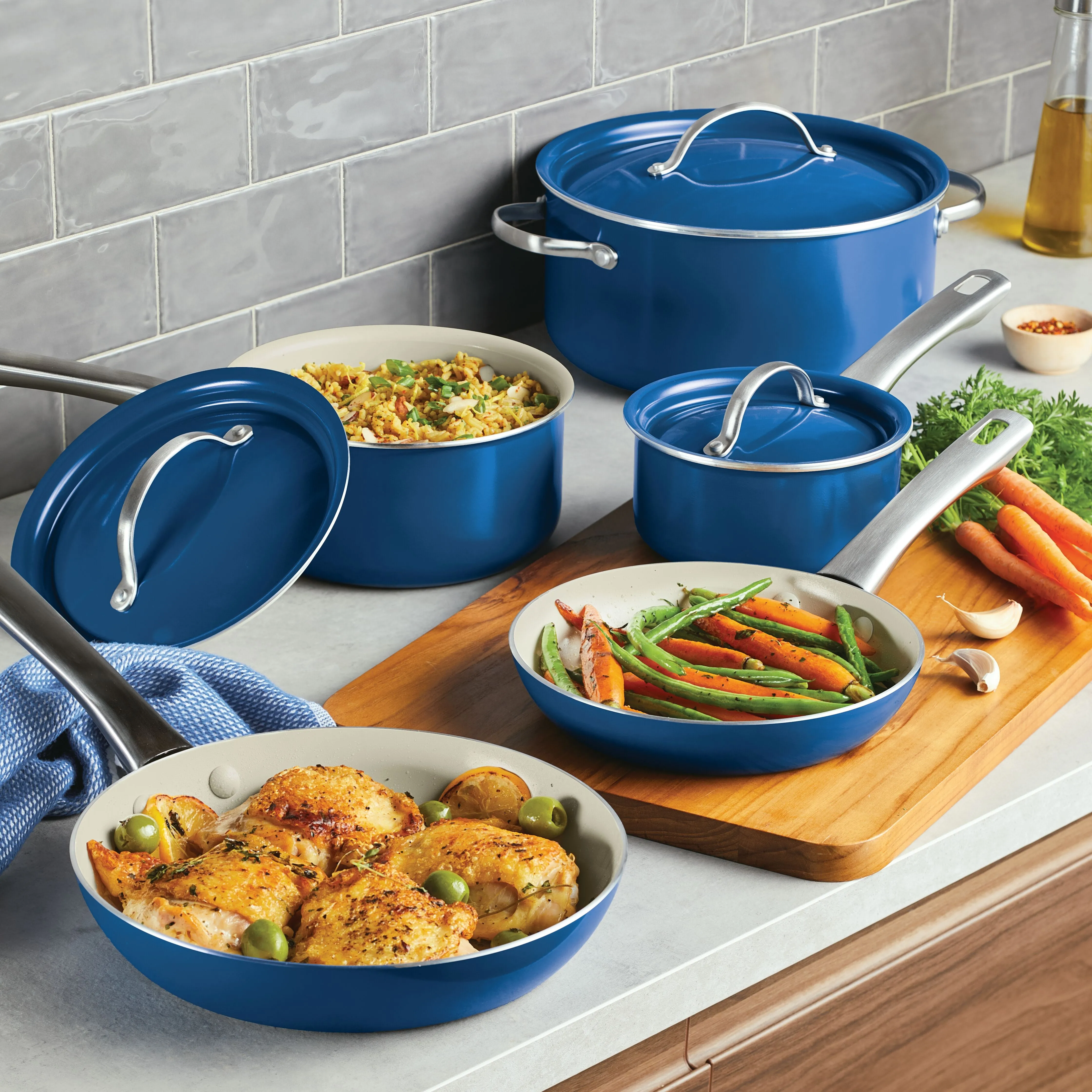 12 Piece Ceramic Nonstick Cookware Set