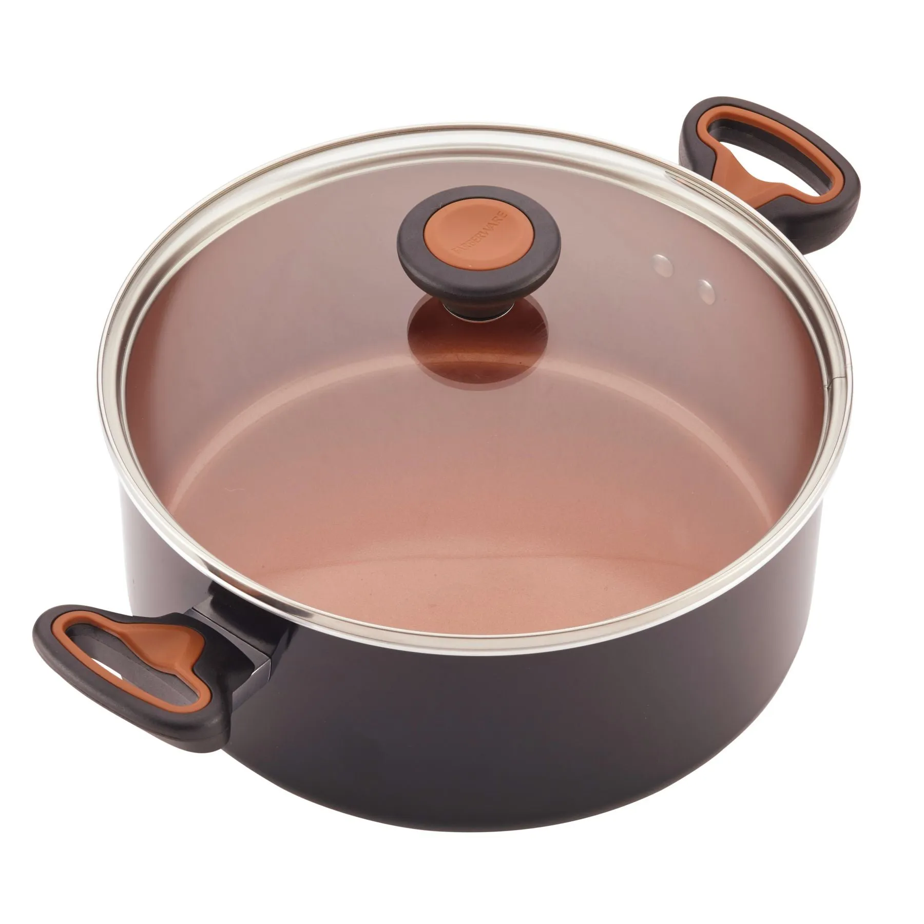 12-Piece Copper Ceramic Nonstick Cookware Set