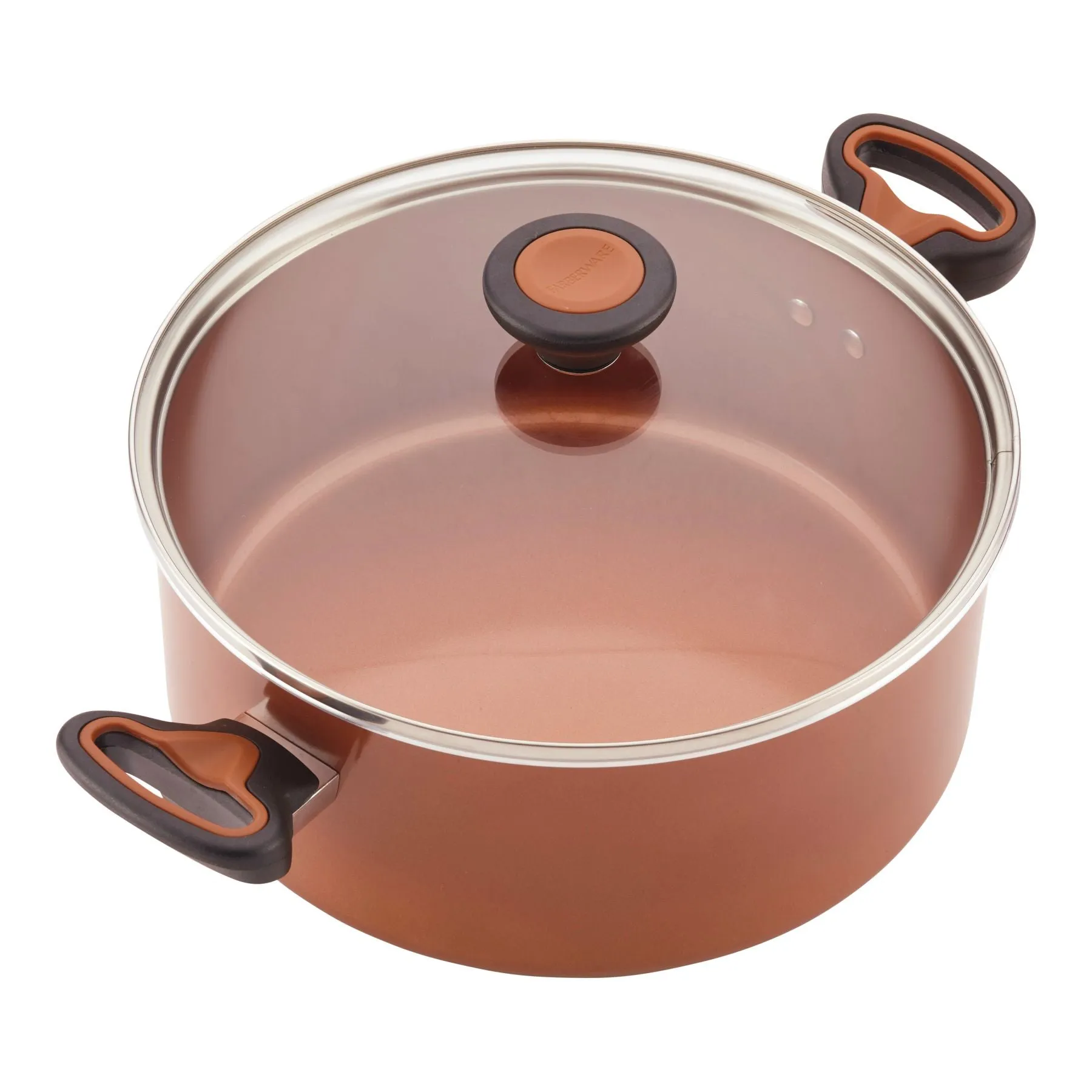 12-Piece Copper Ceramic Nonstick Cookware Set