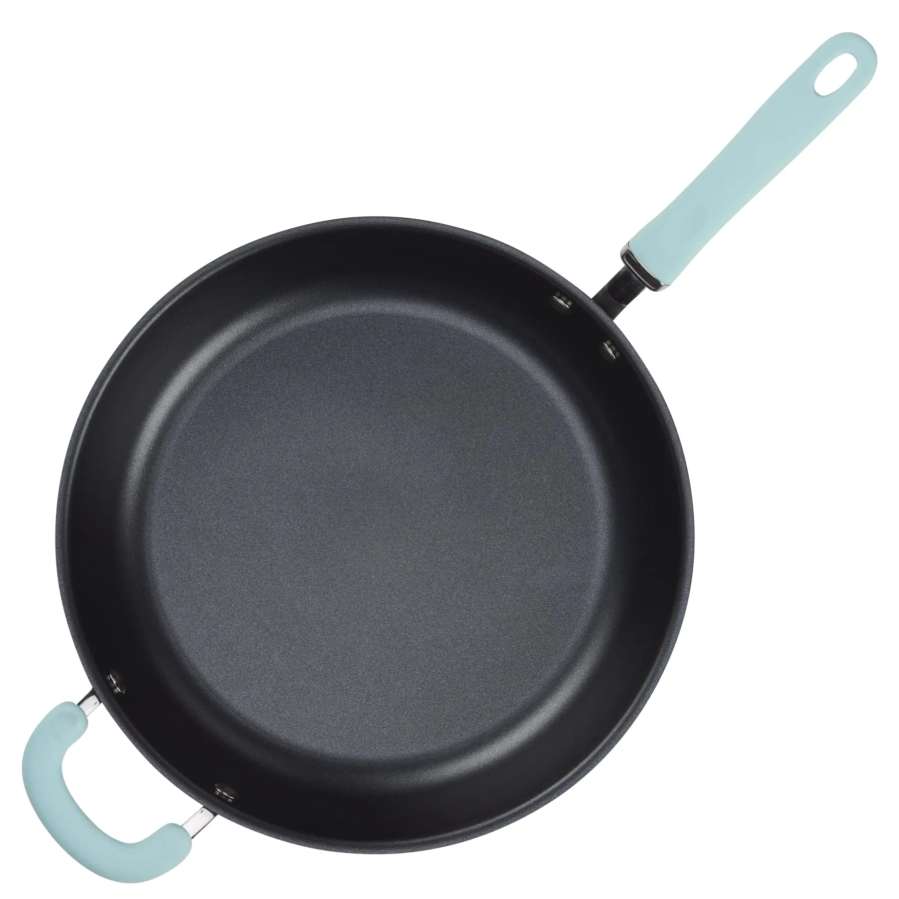 12.5-Inch Create Delicious Anodized Nonstick Induction Deep Frying Pan with Helper Handle