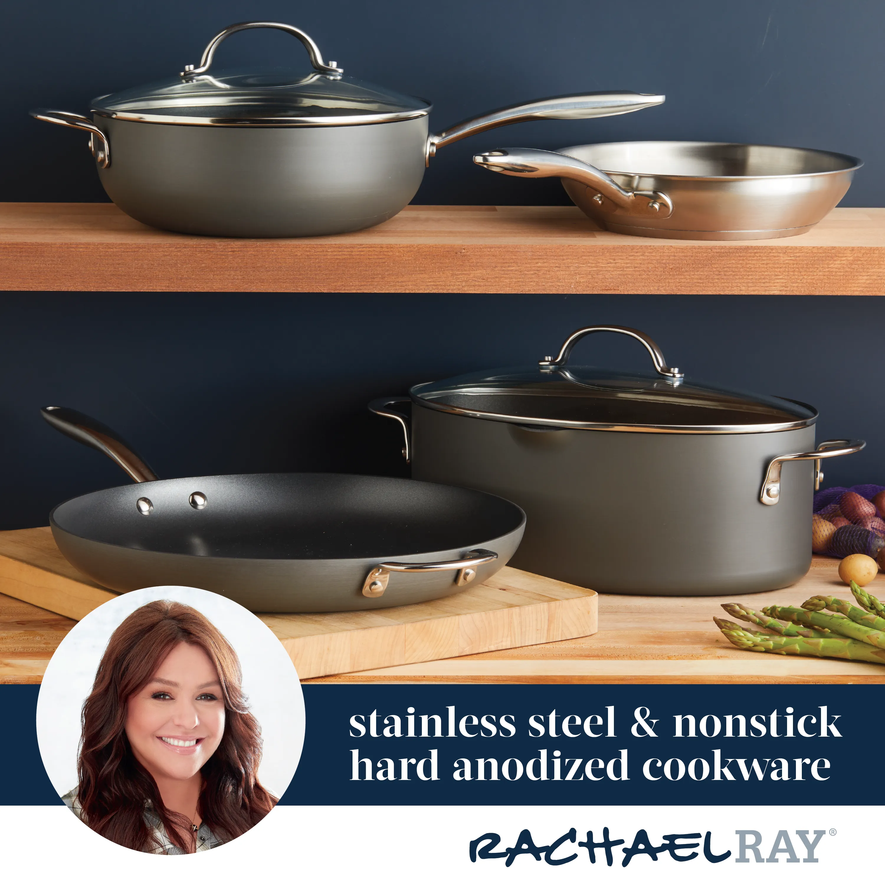 14-Inch Professional Hard Anodized Nonstick Frying Pan