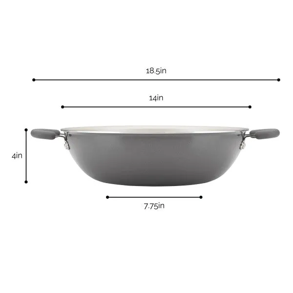 14.25-Inch Create Delicious Nonstick Induction Wok