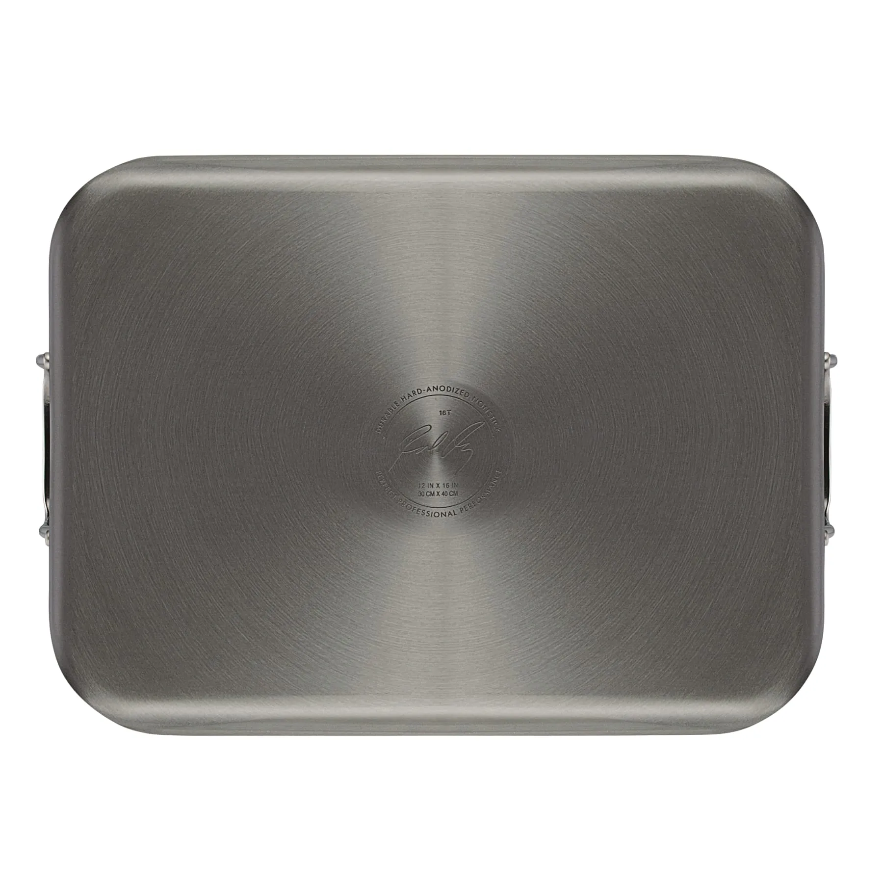 16-Inch x 12-Inch Nonstick Hard Anodized Roaster with Reversible Rack