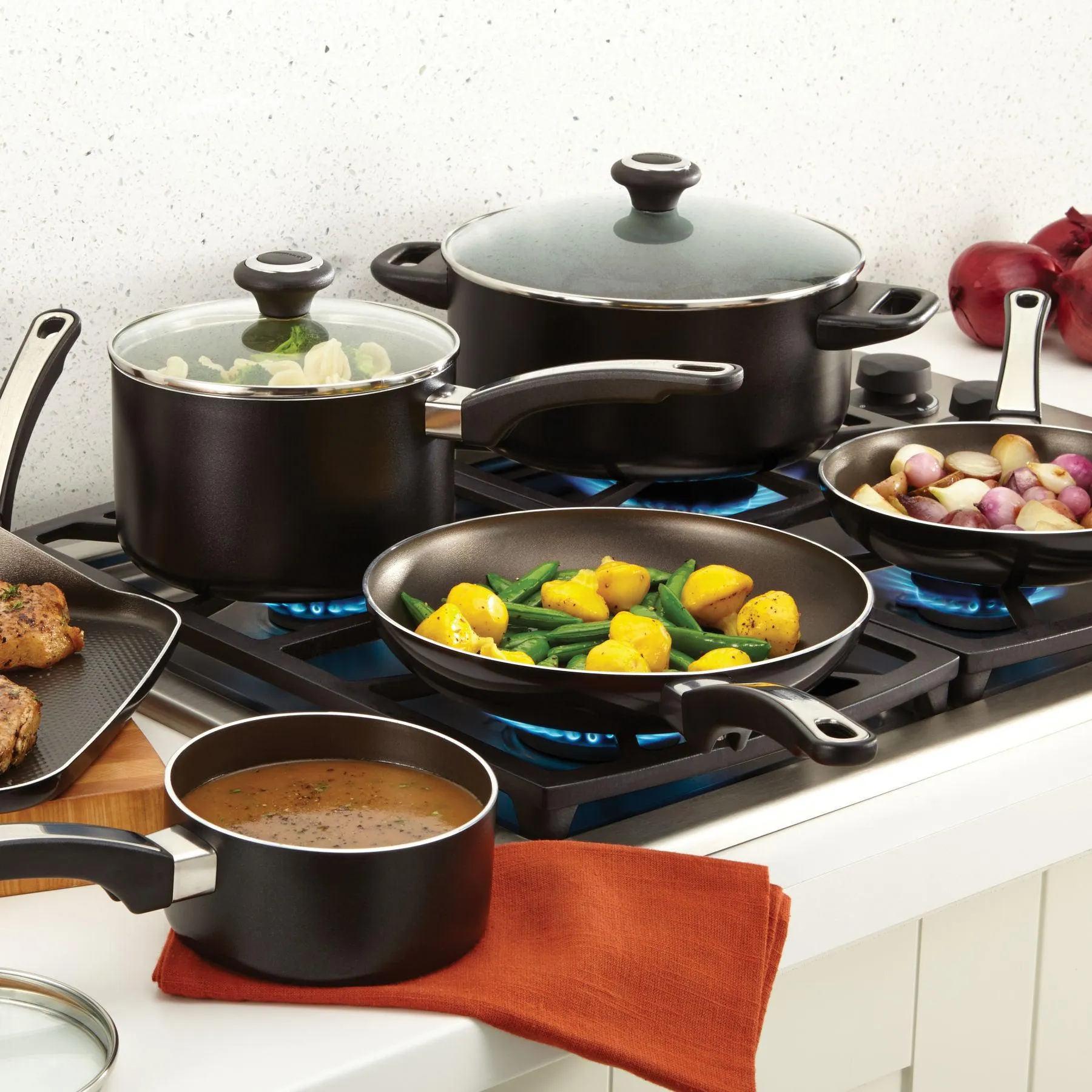 17-Piece Nonstick Cookware Set