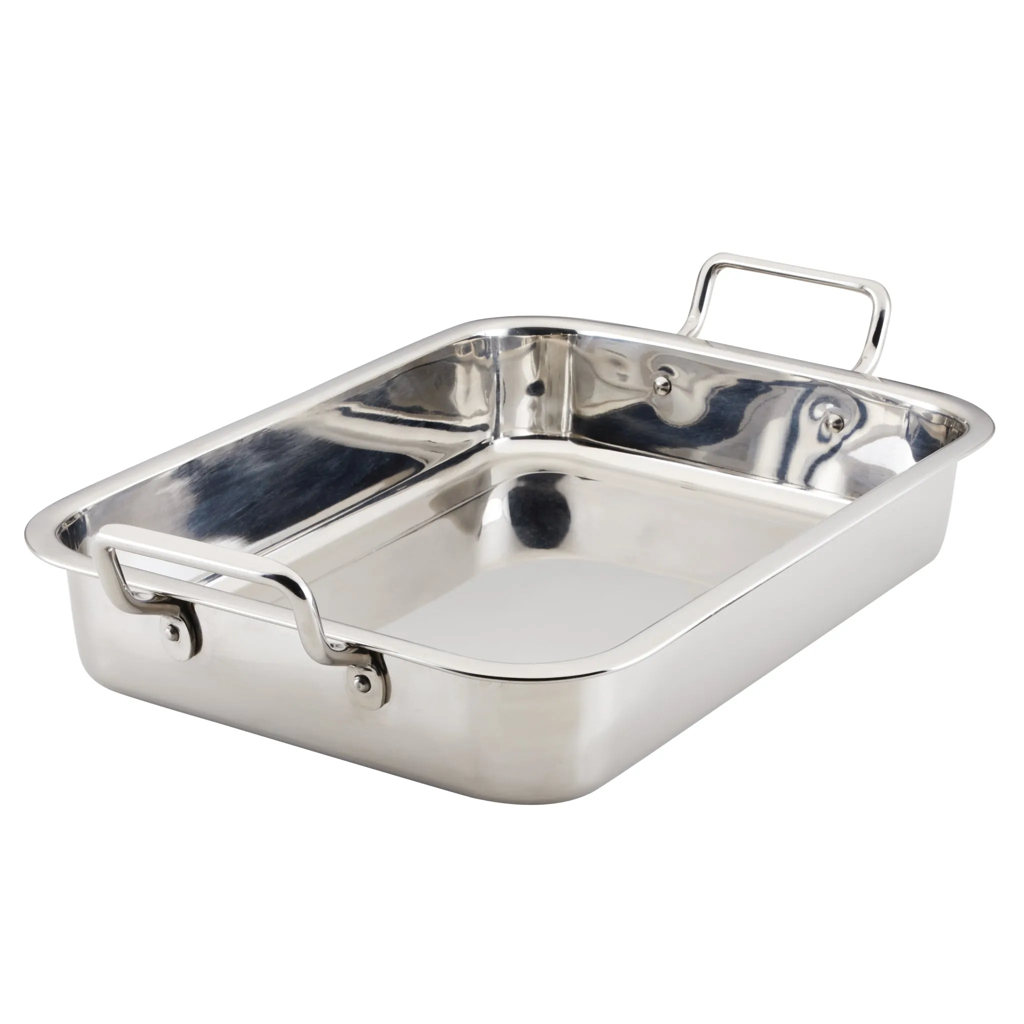 17" x 12.25" Stainless Steel Roaster with Rack