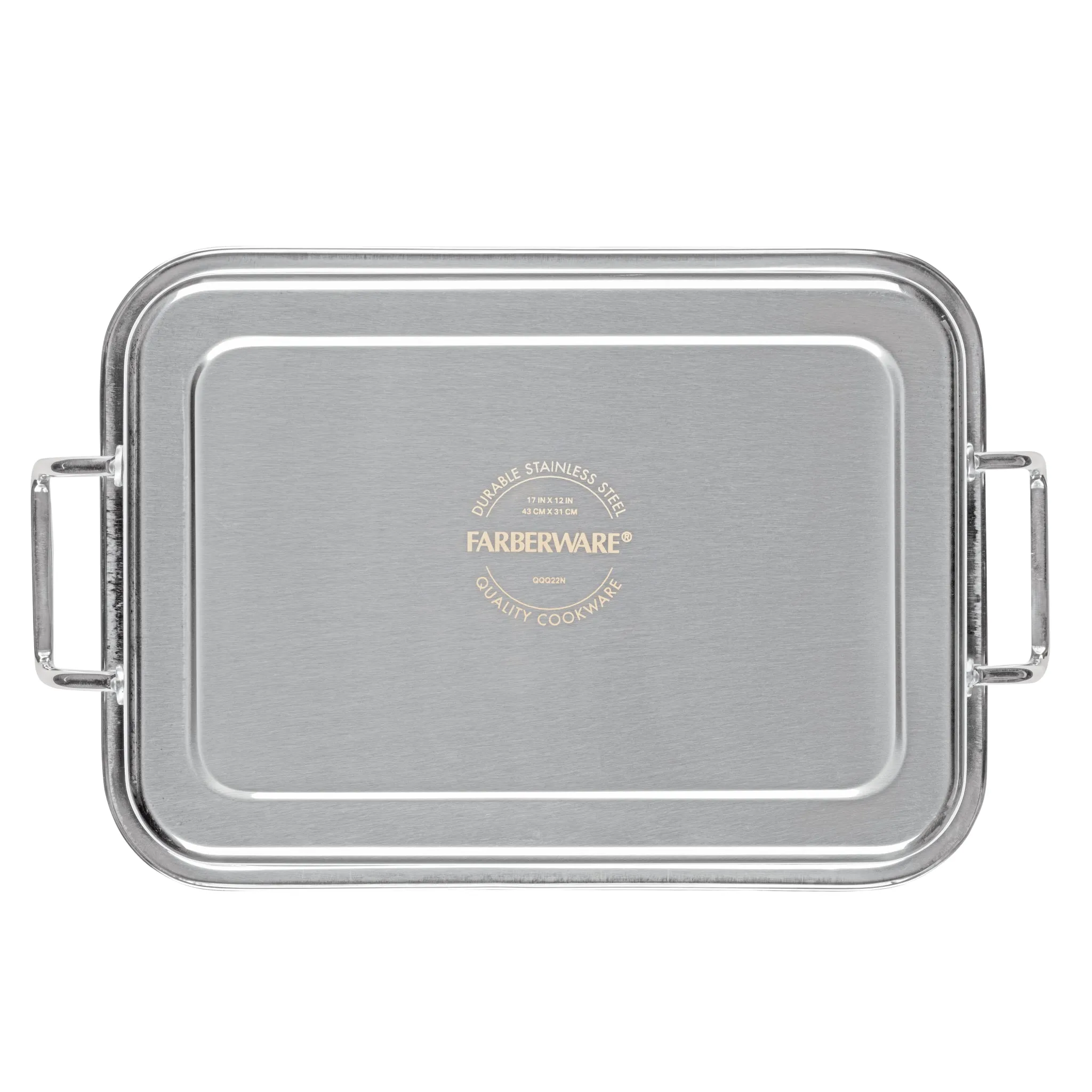17" x 12.25" Stainless Steel Roaster with Rack