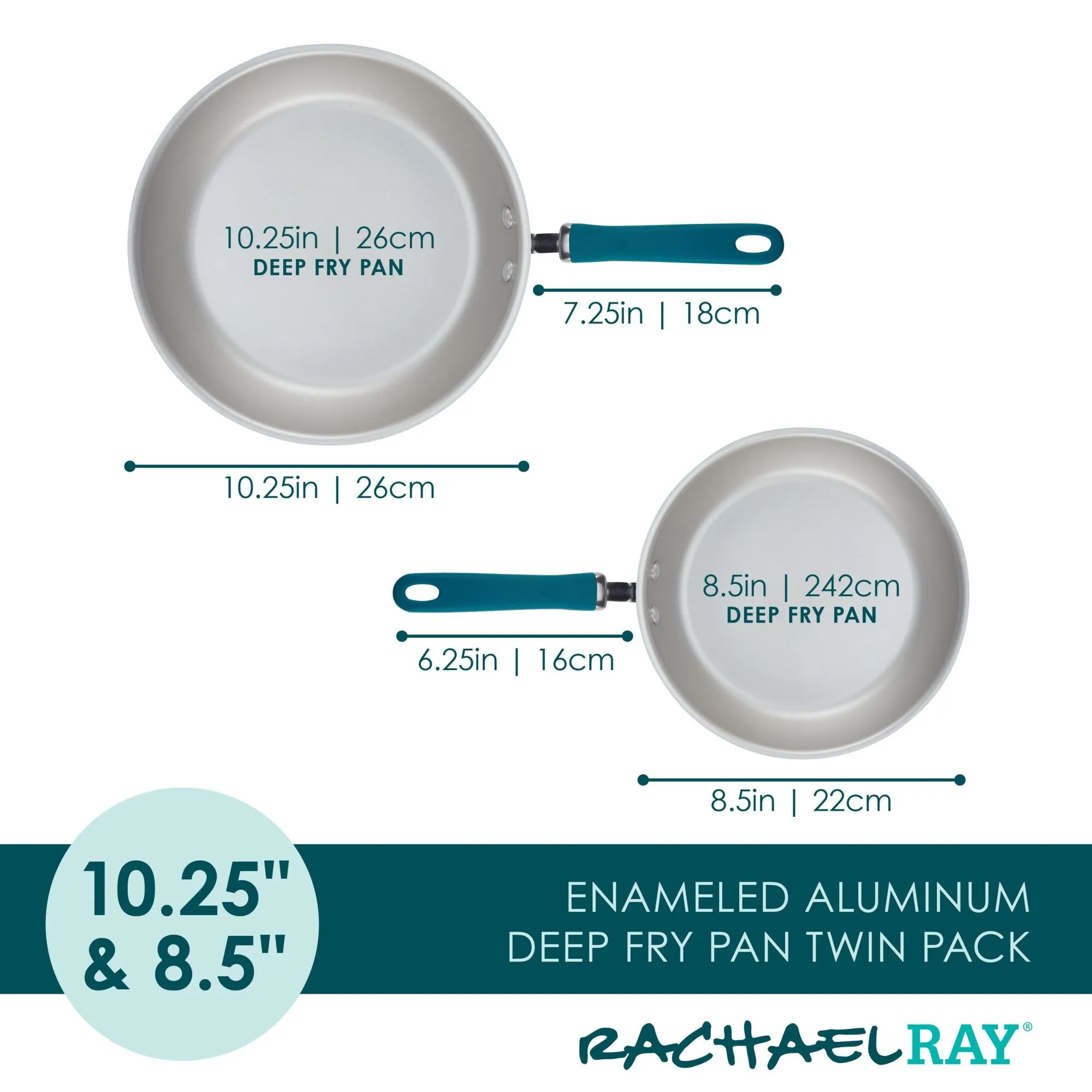 2-Piece Create Delicious Nonstick Induction Frying Pan Set