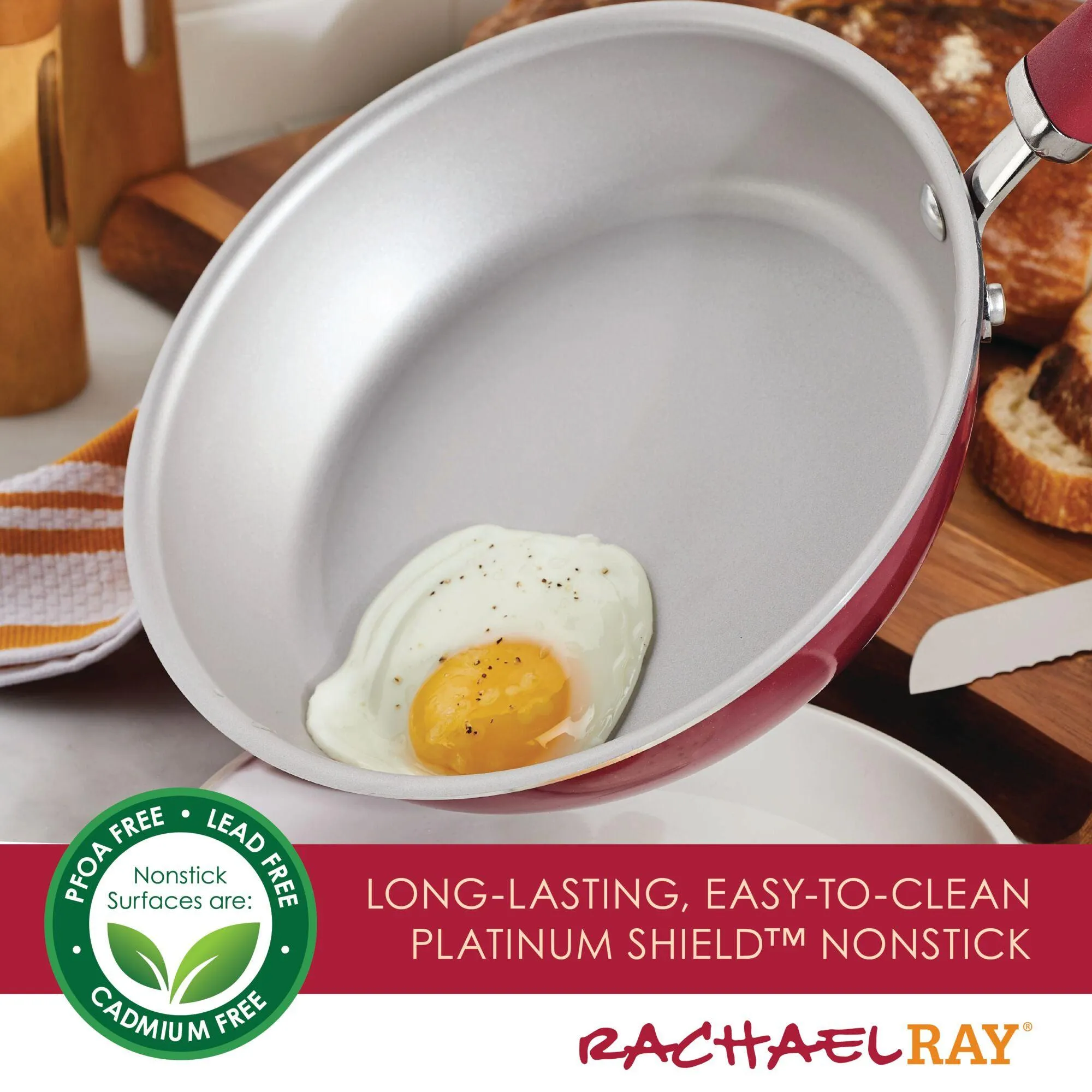 2-Piece Create Delicious Nonstick Induction Frying Pan Set