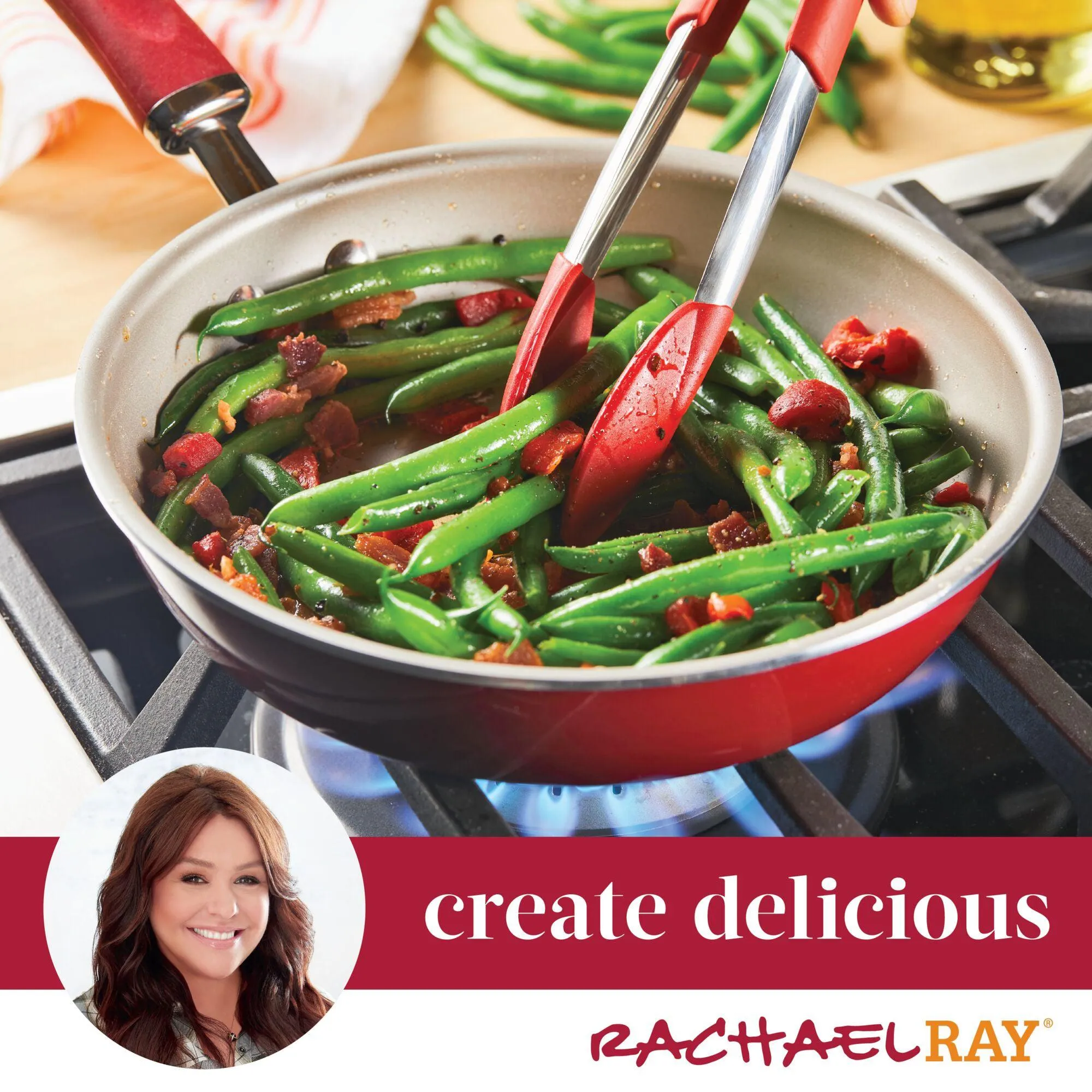 2-Piece Create Delicious Nonstick Induction Frying Pan Set