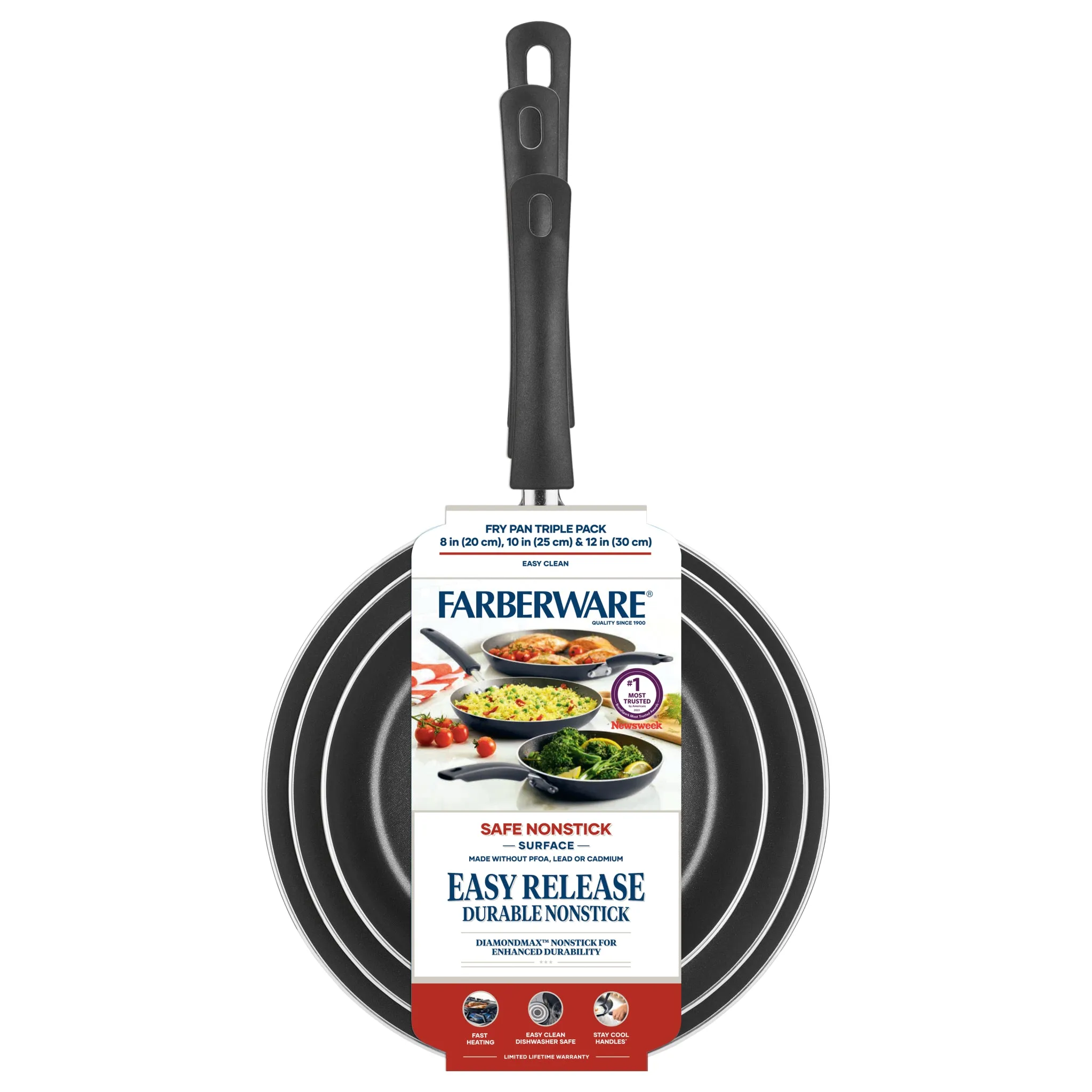 3-Piece Nonstick Frying Pan Set