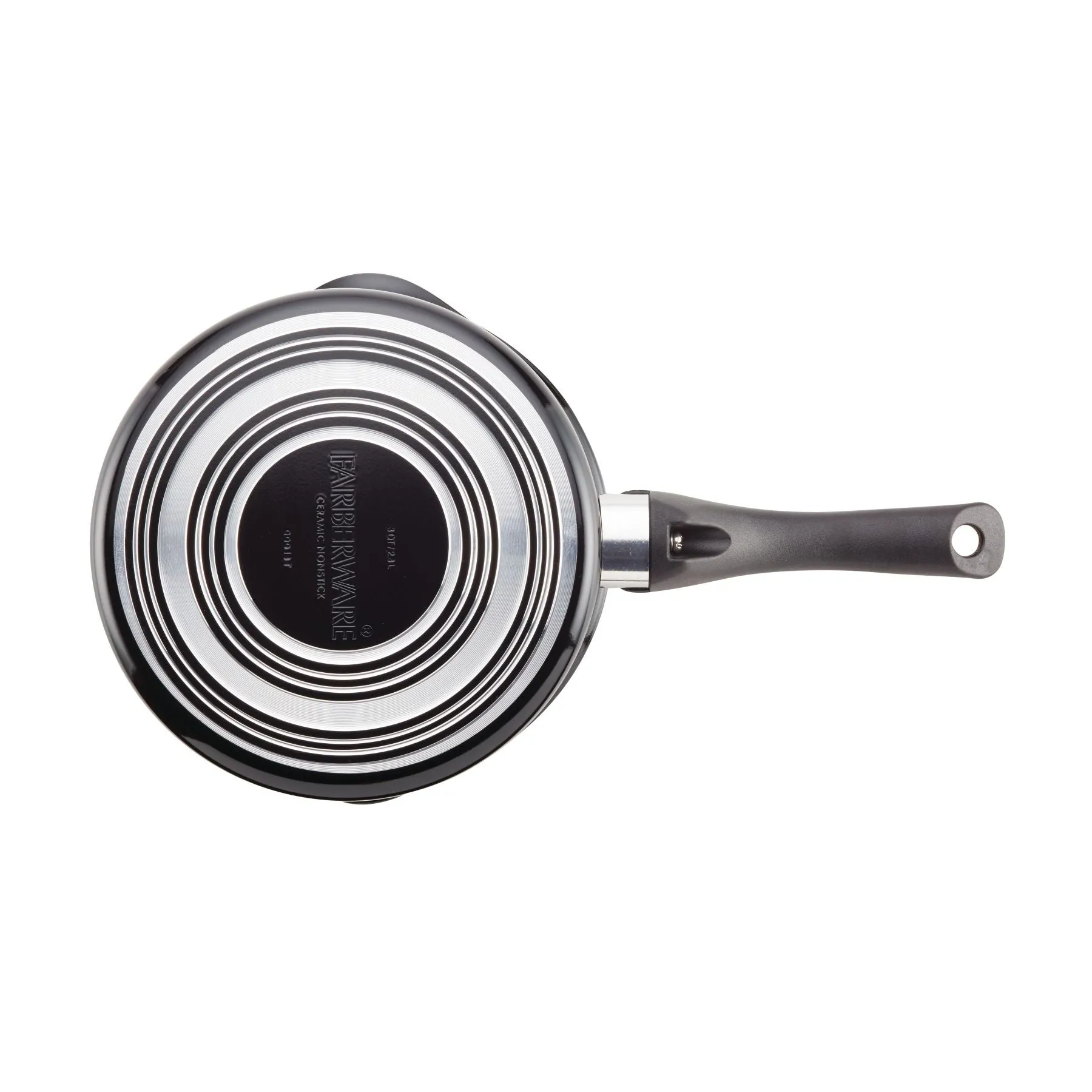 3-Quart Copper Ceramic Nonstick Straining Saucepan