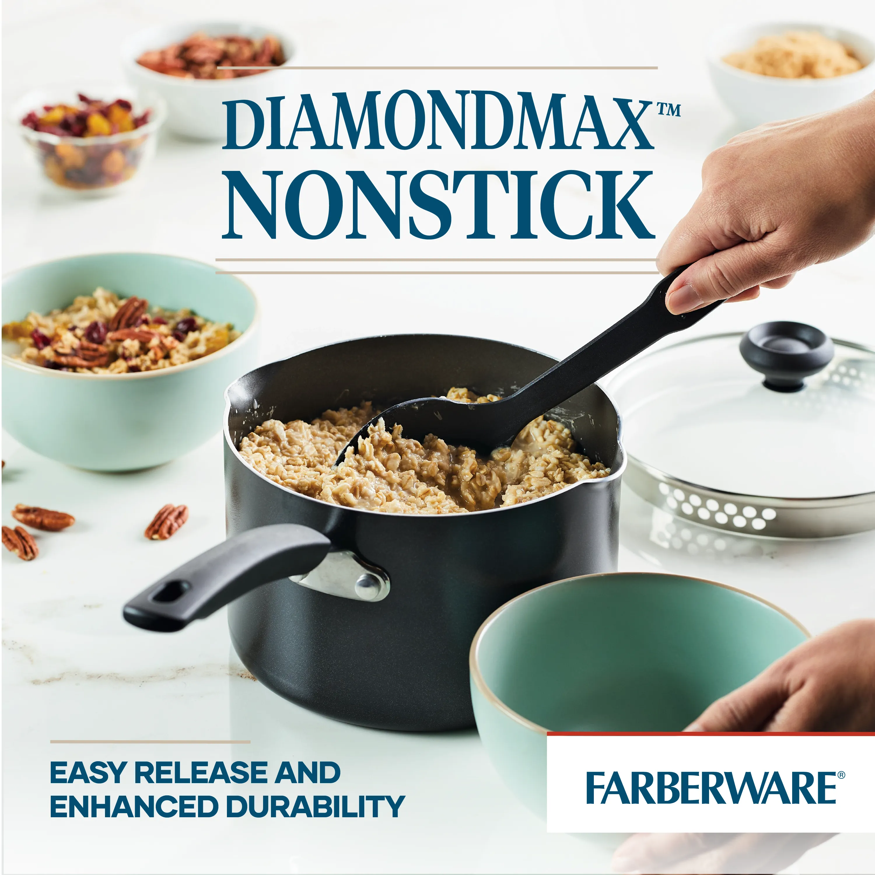 3-Quart Nonstick Straining Saucepan