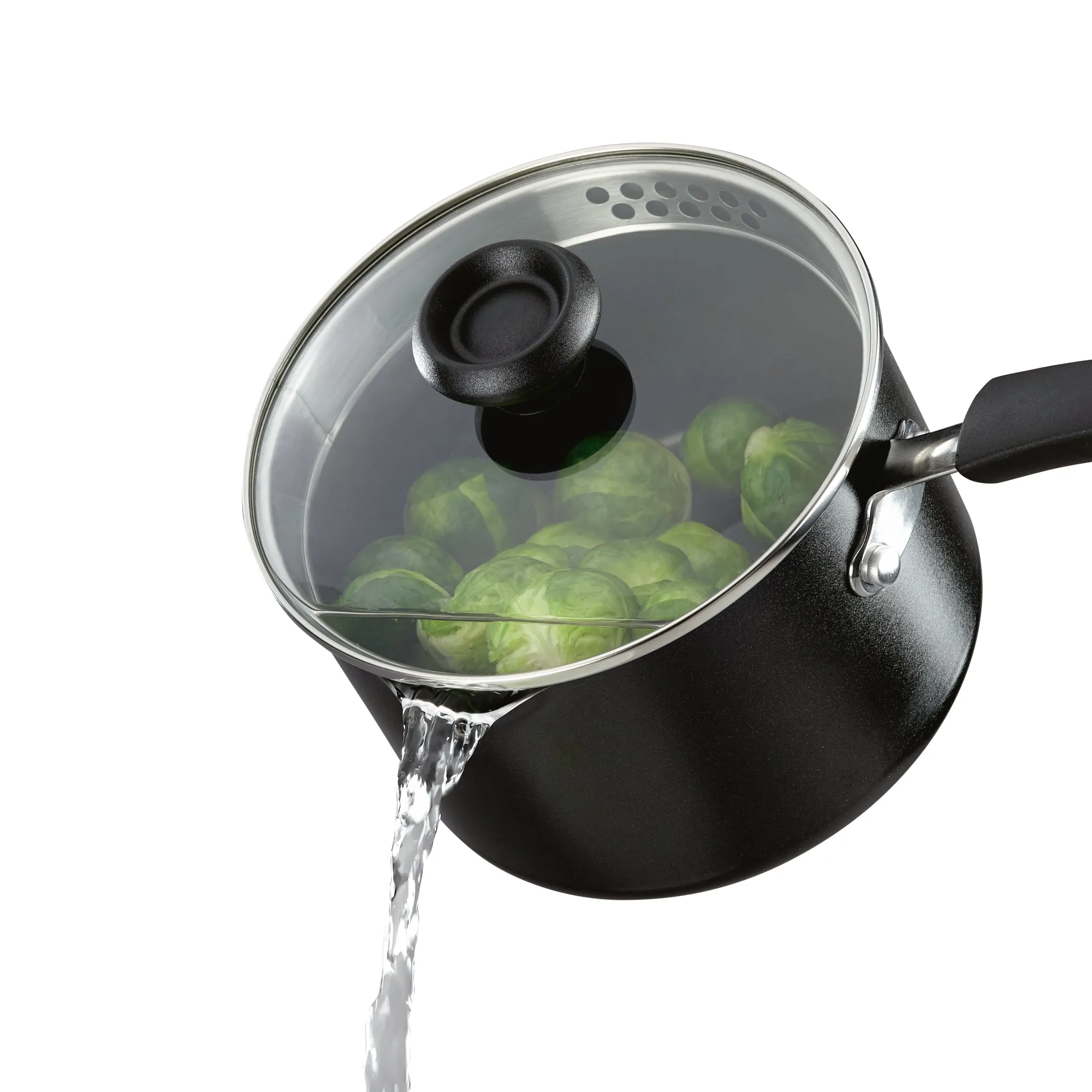 3-Quart Nonstick Straining Saucepan