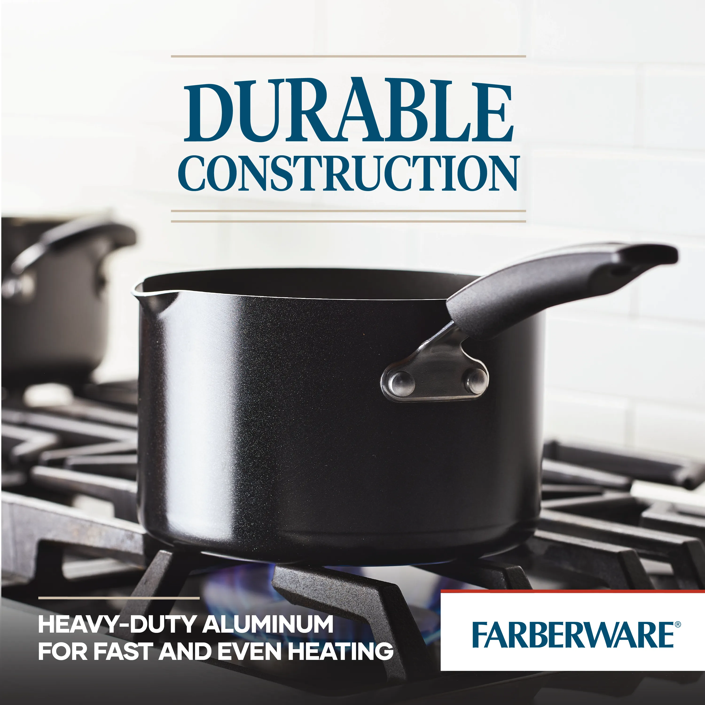 3-Quart Nonstick Straining Saucepan