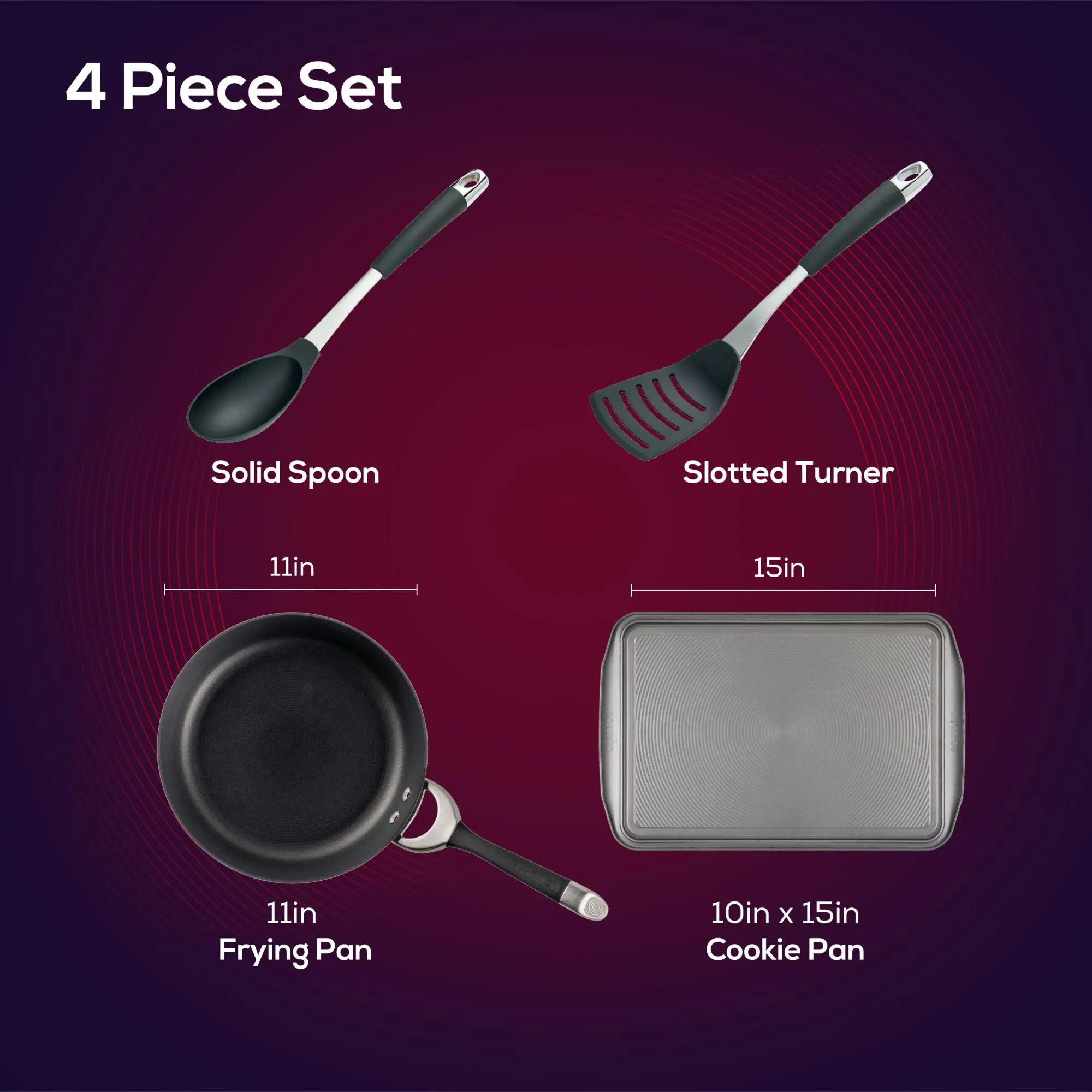 4-Piece Weeknight Cookware Set