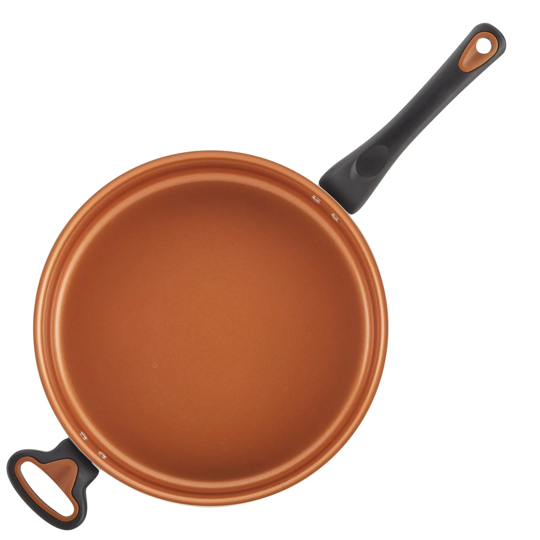 4-Quart Copper Ceramic Nonstick Saute Pan
