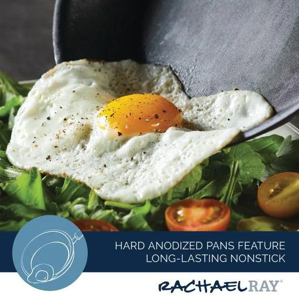 4-Quart Professional Hard Anodized Nonstick Saucier with Lid