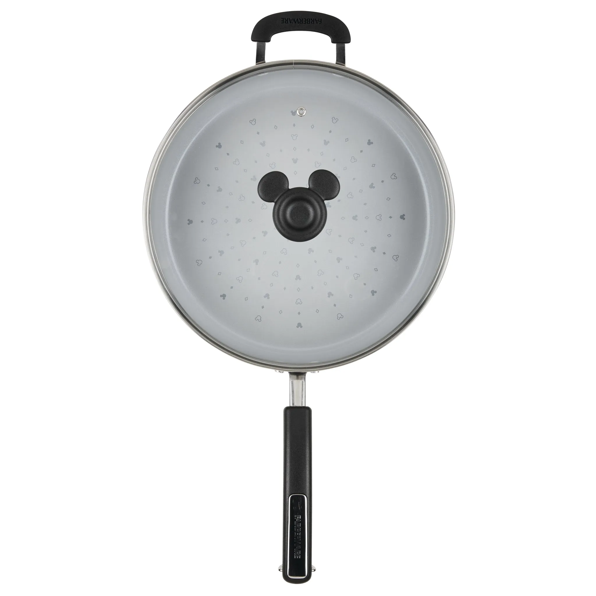 4.5-Quart Monochrome Ceramic Nonstick Sauté Pan with lid and Helper Handle