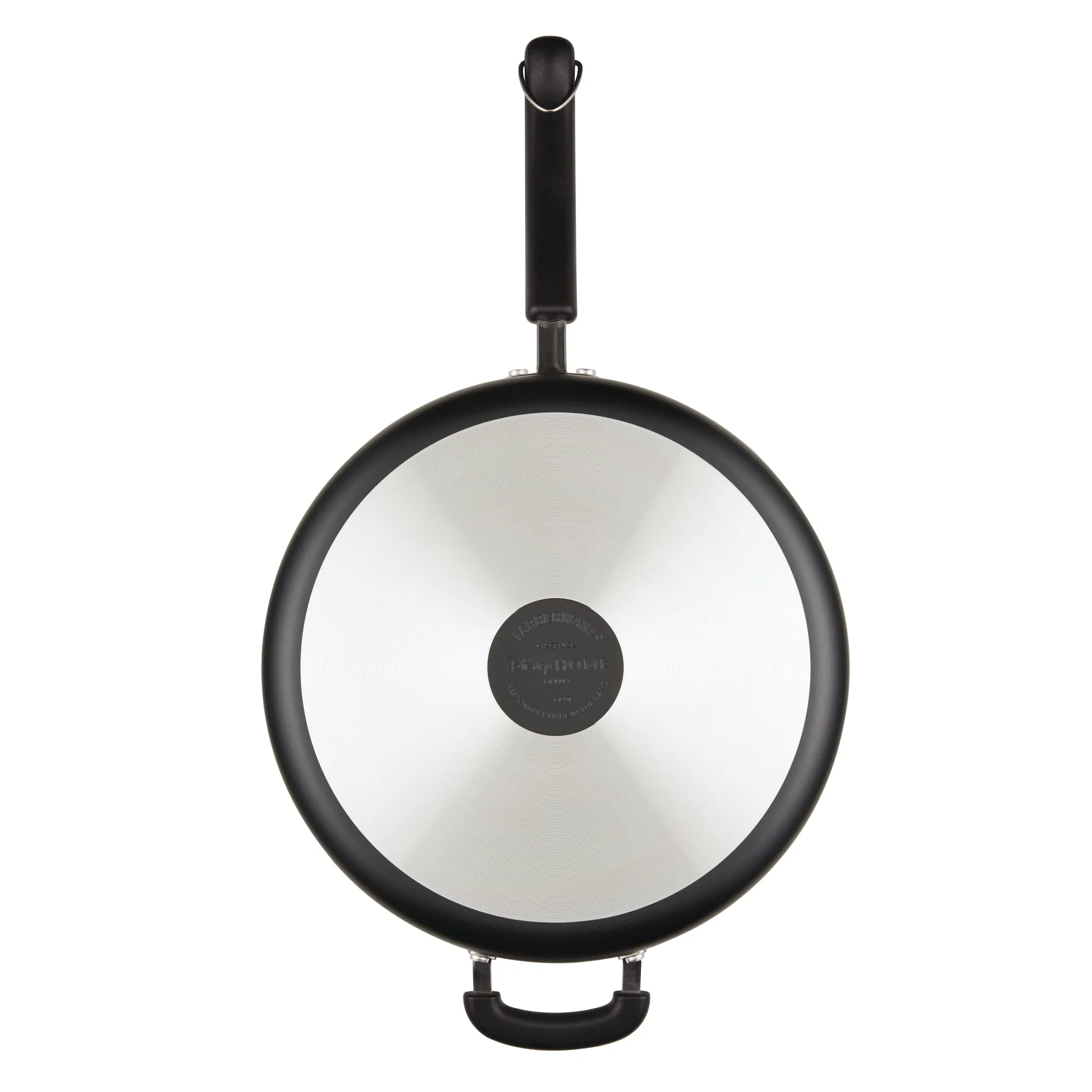 4.5-Quart Monochrome Ceramic Nonstick Sauté Pan with lid and Helper Handle