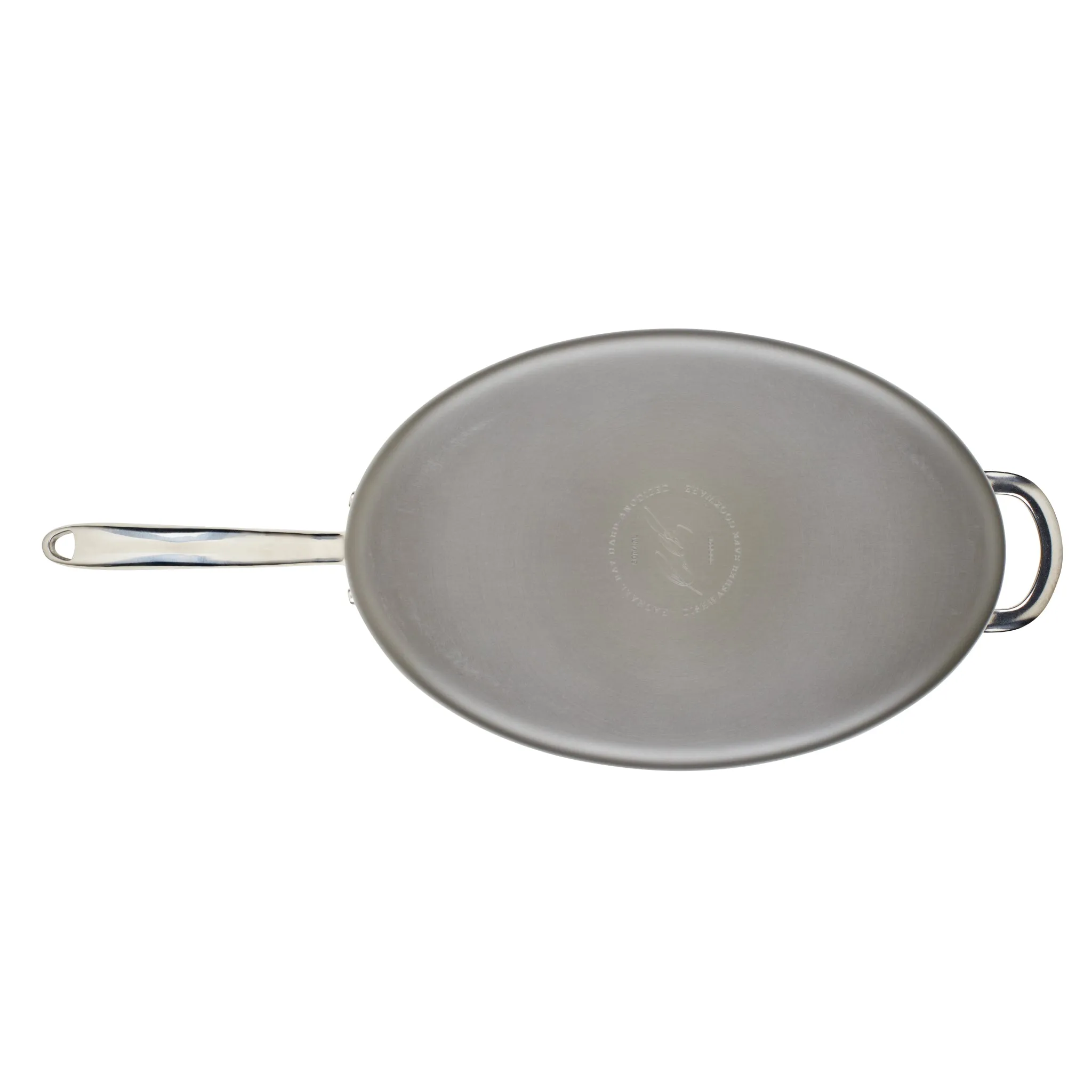 5-Quart Professional Hard Anodized Nonstick Oval Sauté Pan with Lid