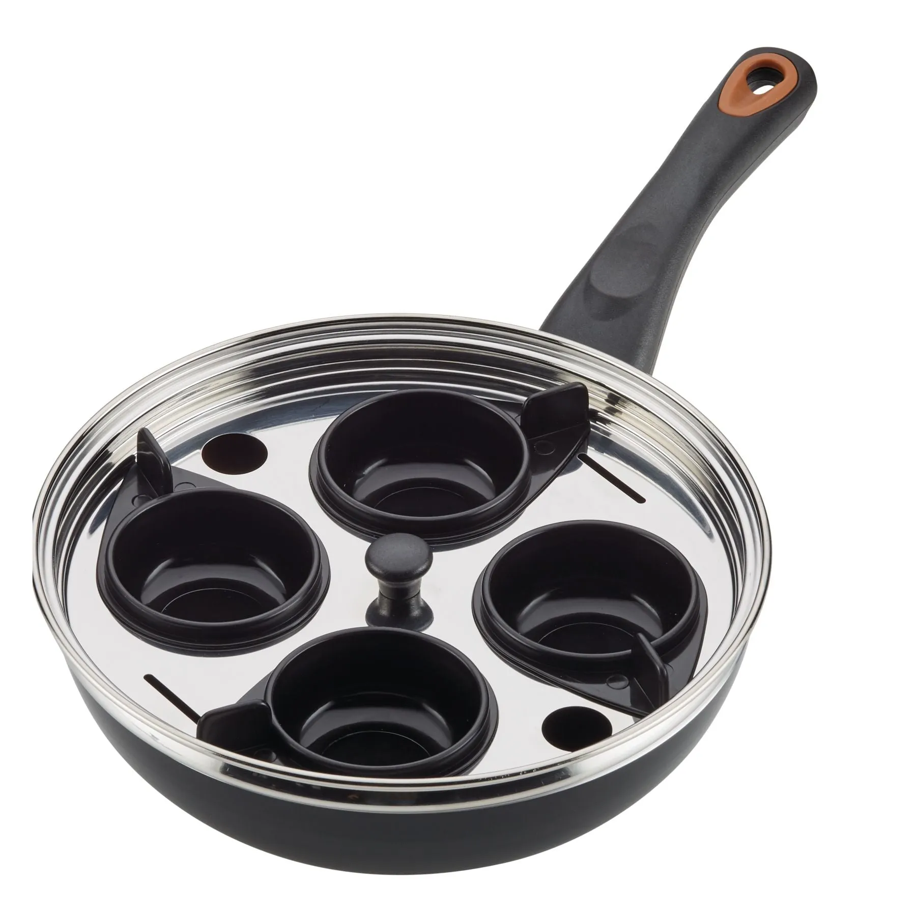 8-Inch Copper Ceramic Nonstick Egg Poacher