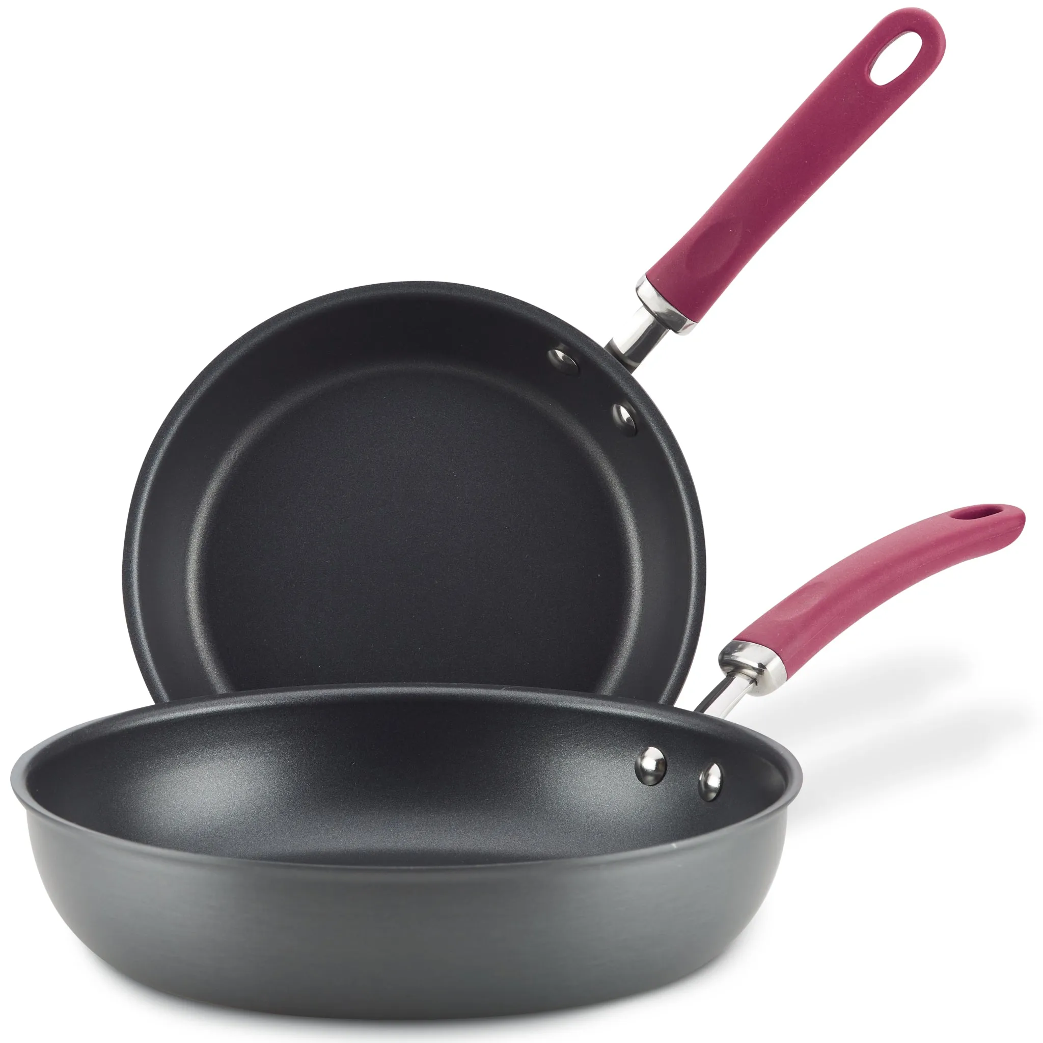 9.5-Inch and 11.75-Inch Create Delicious Hard Anodized Nonstick Induction Frying Pan Set