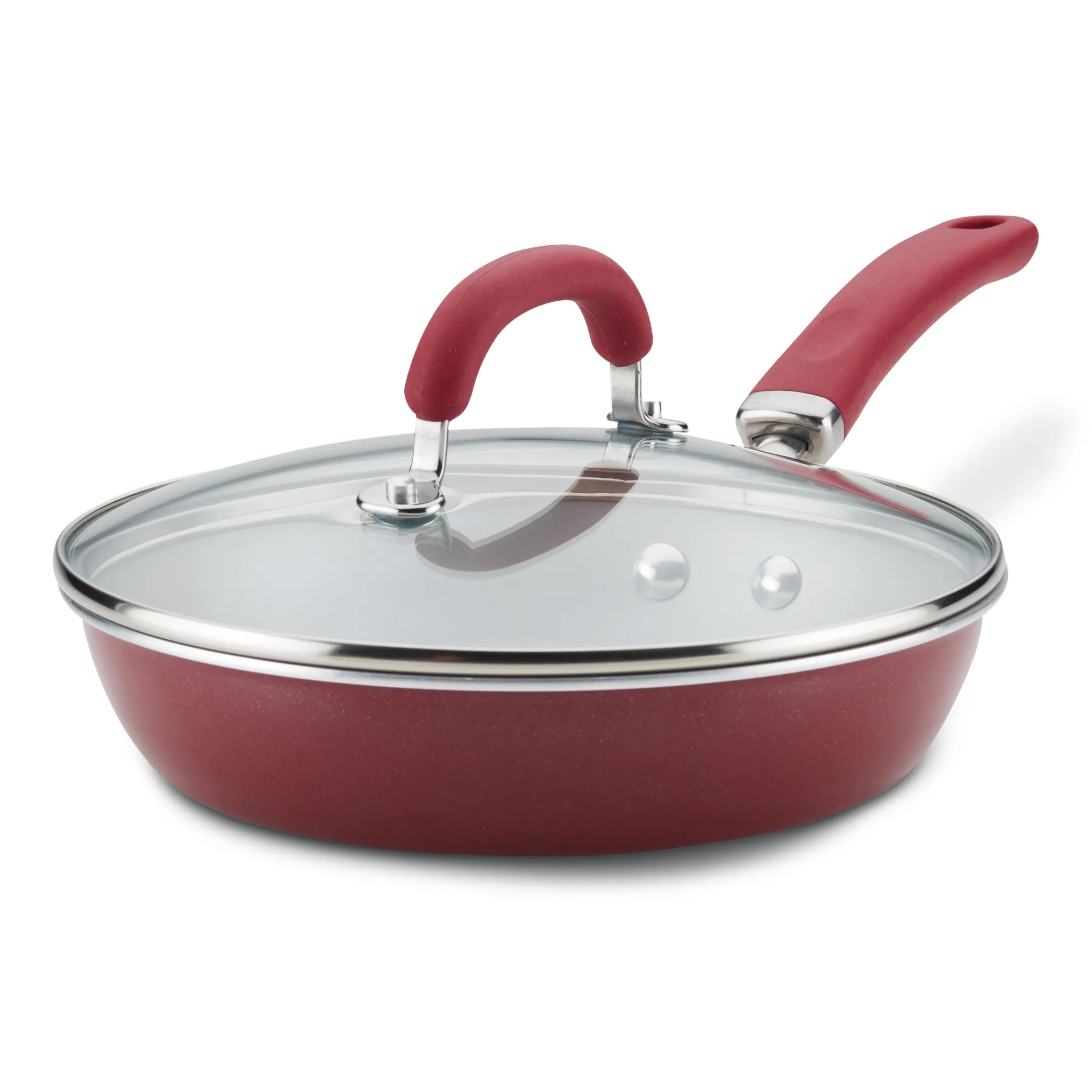 9.5-Inch Create Delicious Nonstick Induction Covered Deep Frying Pan