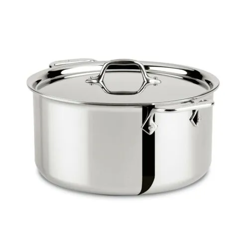 All-Clad 8-Qt 4408 SS Tri-Ply 8-qt Stock Pot w/lid