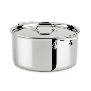 All-Clad 8-Qt 4408 SS Tri-Ply 8-qt Stock Pot w/lid