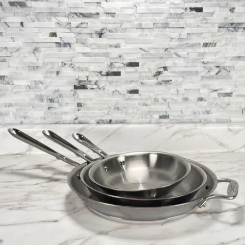 All-Clad 8", 10", 12" Open Copper Core Fry pan Set