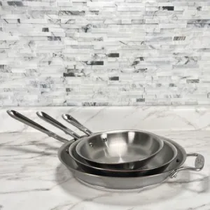 All-Clad 8", 10", 12" Open Copper Core Fry pan Set