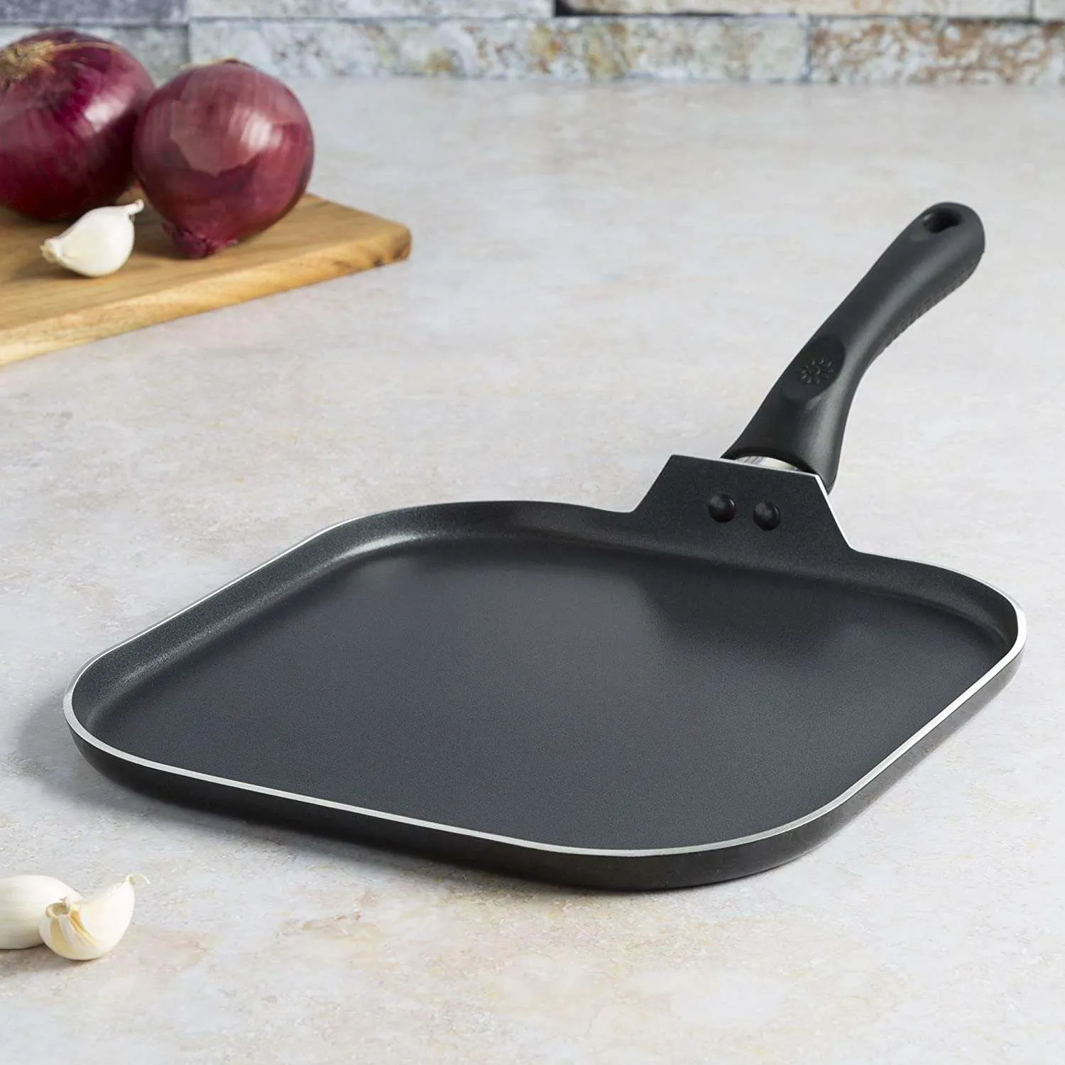 Artistry Non-Stick Griddle Pan, 11 Inch, Black - Ecolution