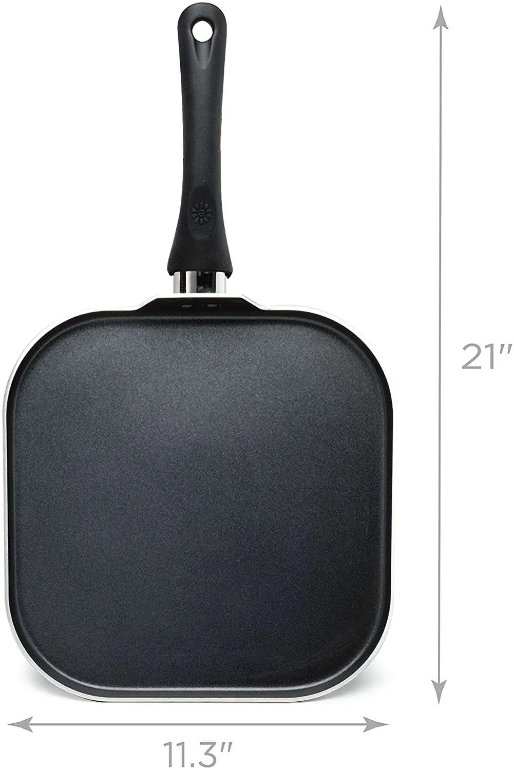 Artistry Non-Stick Griddle Pan, 11 Inch, Black - Ecolution