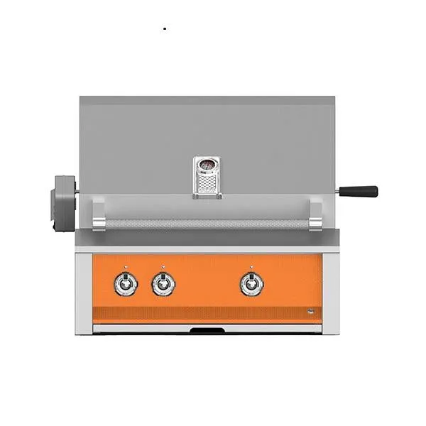 Aspire by Hestan 30" Built In Grill with One Tubular U-Burner, One Sear Burner and Rotisserie