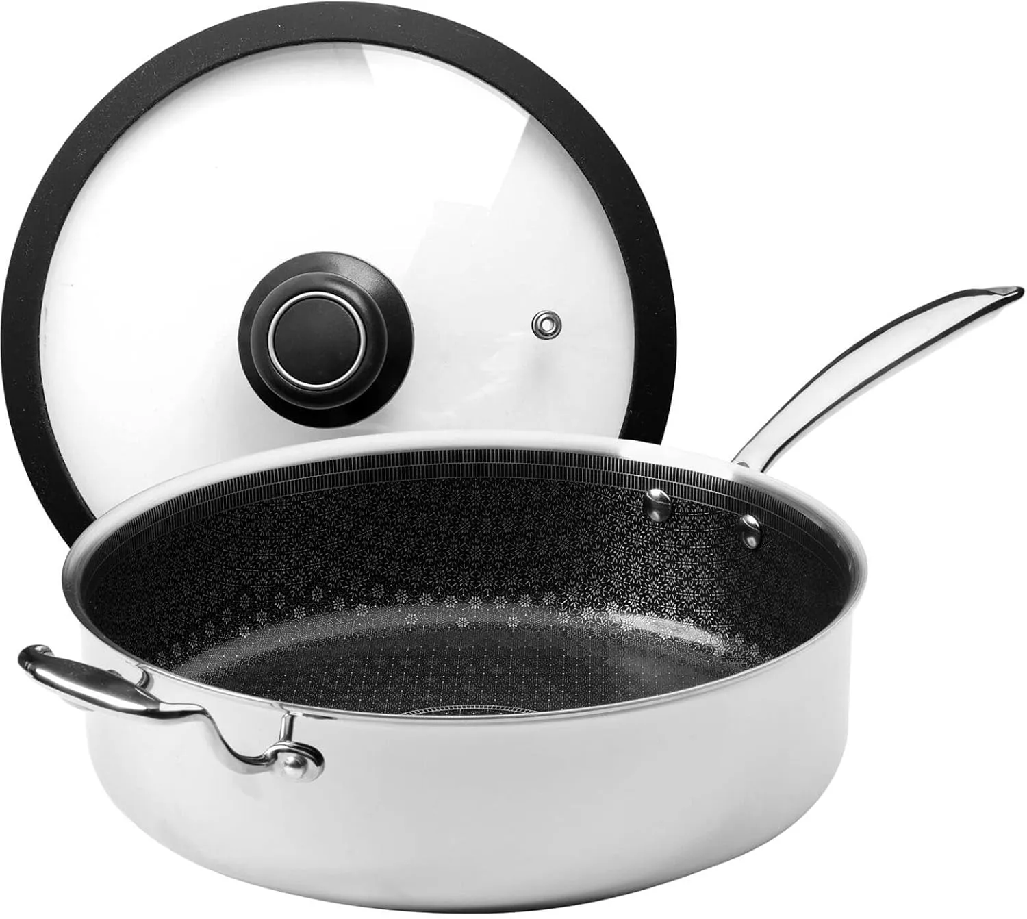 Black Cube CeramicQR 11" Saute Pan w/Lid