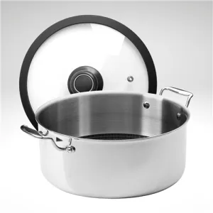 Black Cube CeramicQR 11" Stockpot w/Lid
