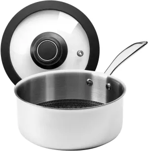 Black Cube CeramicQR 6 1/2" Saucepan w/Lid