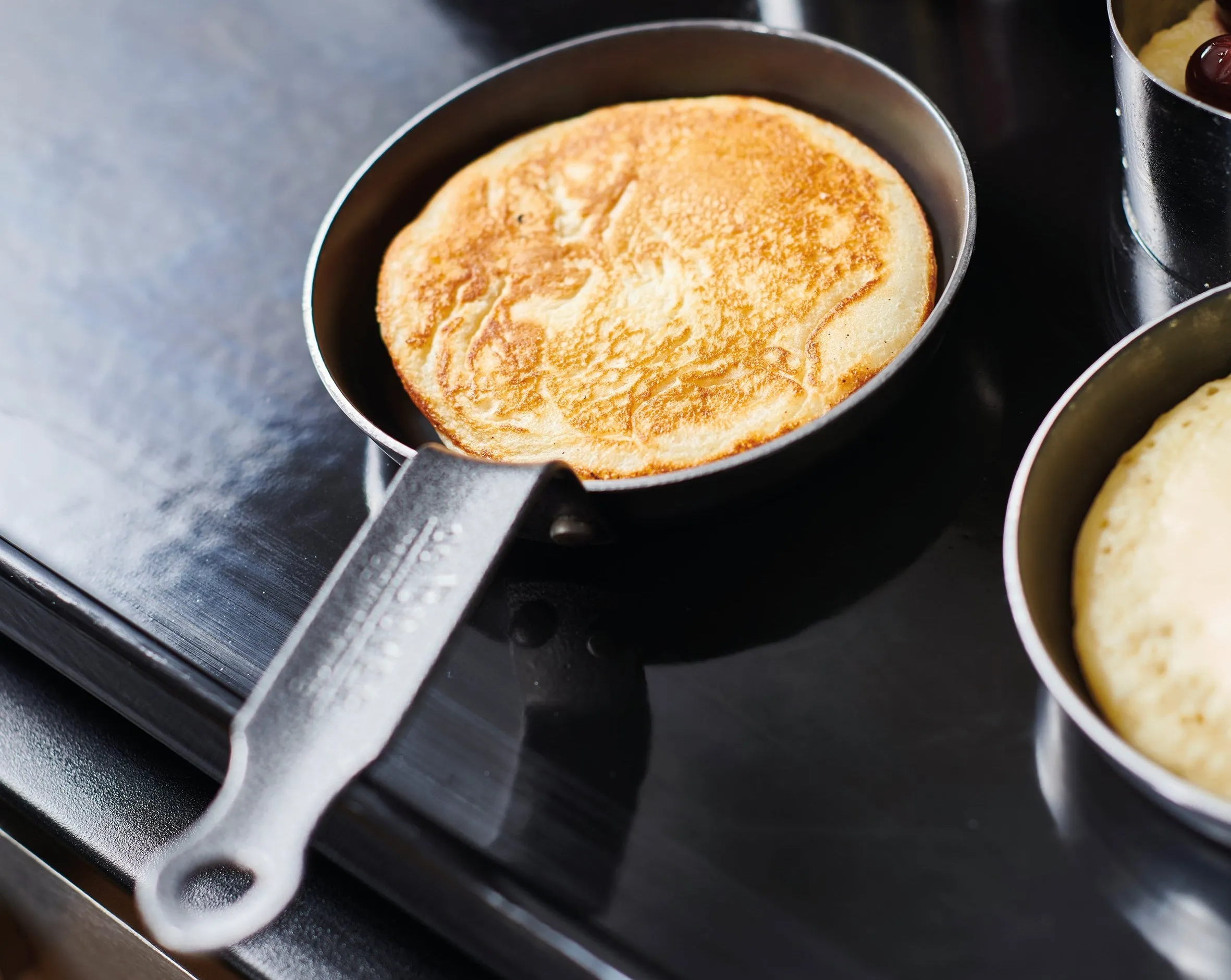 Blue Carbon Steel Egg & Pancake Pan