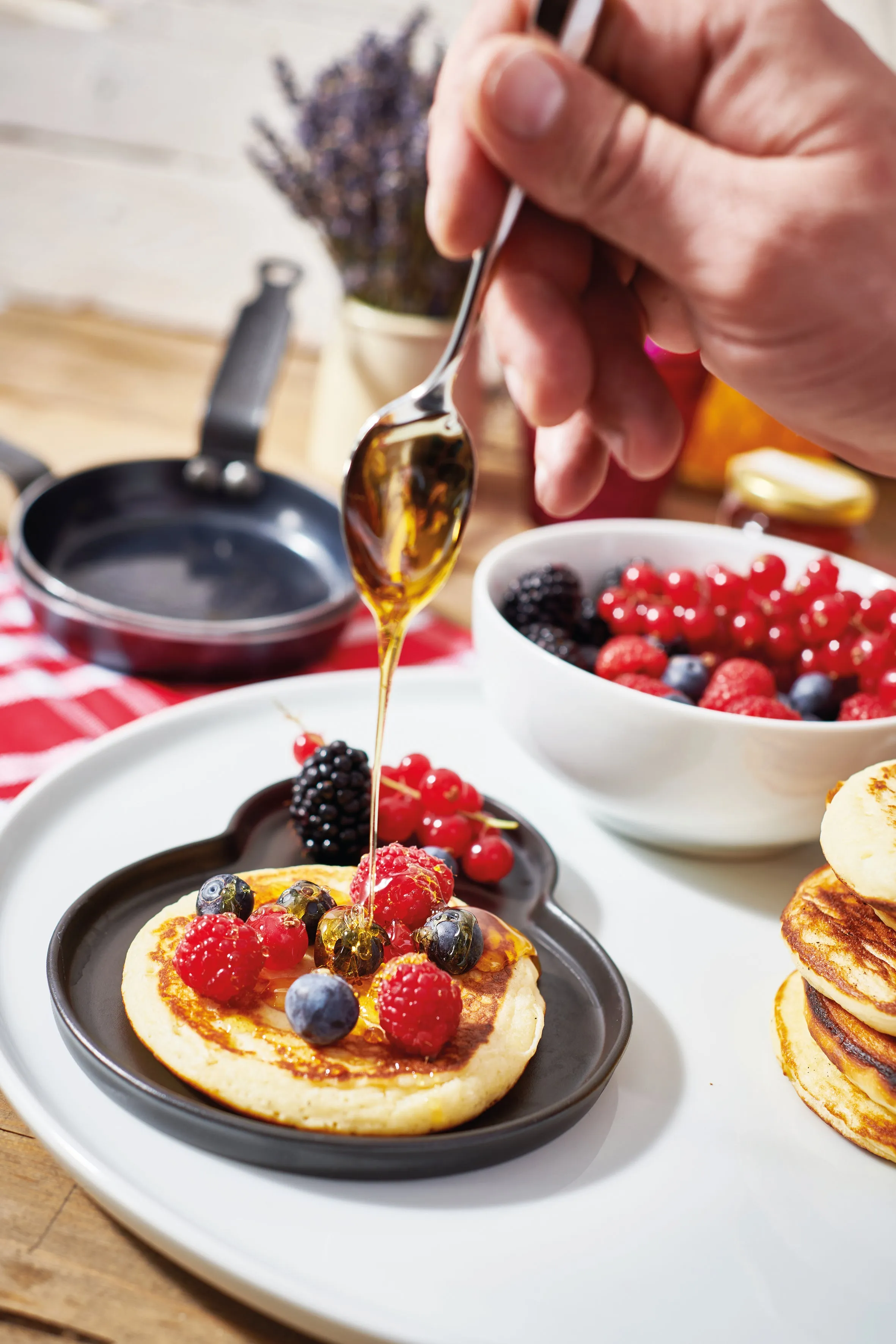 Blue Carbon Steel Egg & Pancake Pan