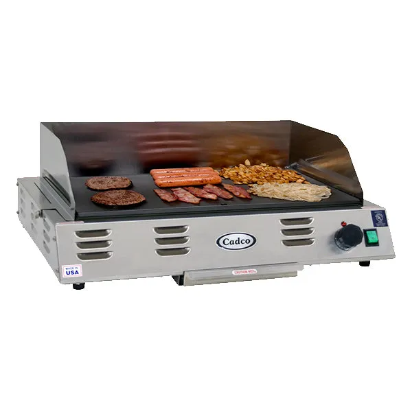 Cadco CG-10 Medium Duty Countertop Griddle, Electric, 21" x 12"