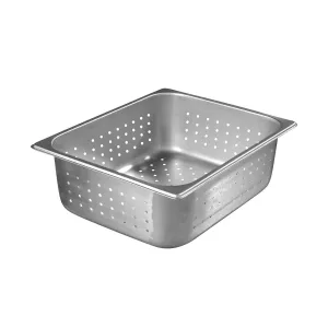 Carlisle 607124P DuraPan Perforated Steam Table Pan, 1/2 Size, 4" Deep